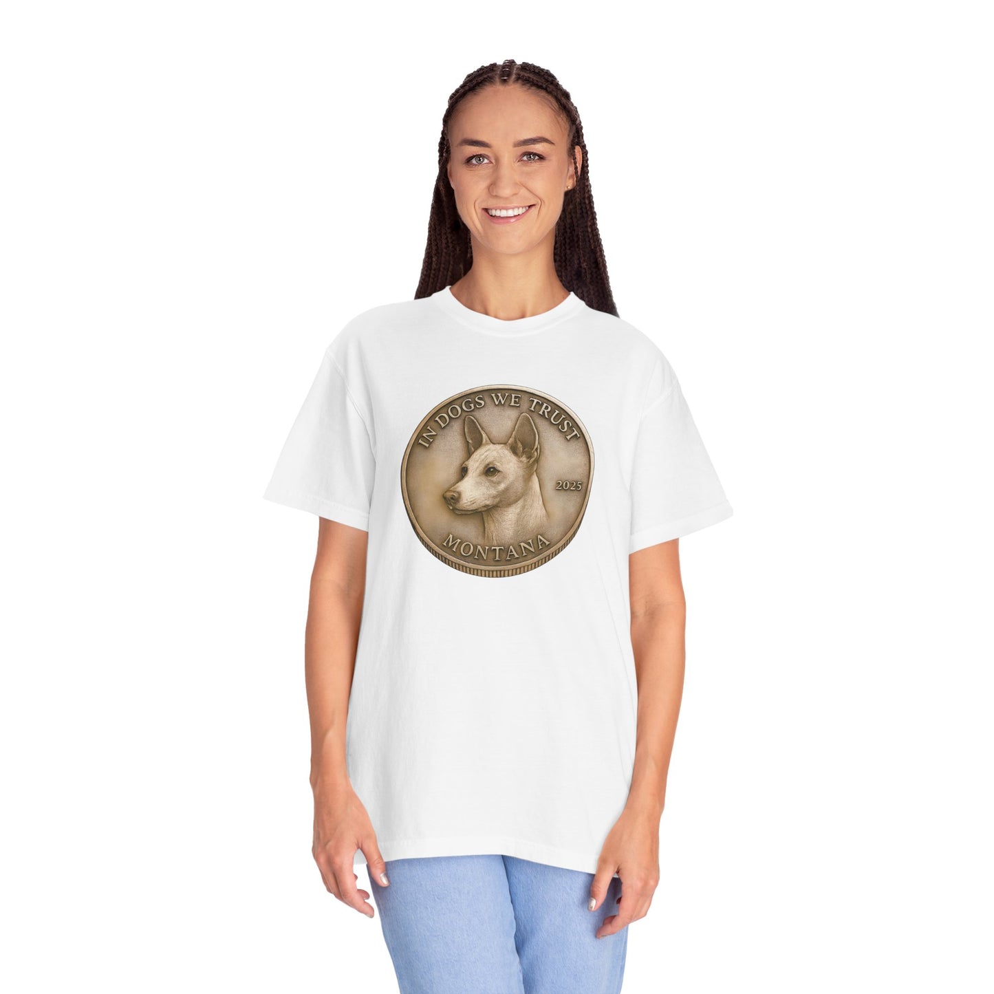 Montana State Coin T-Shirt Collection - Proud Dog Breed Illustrations