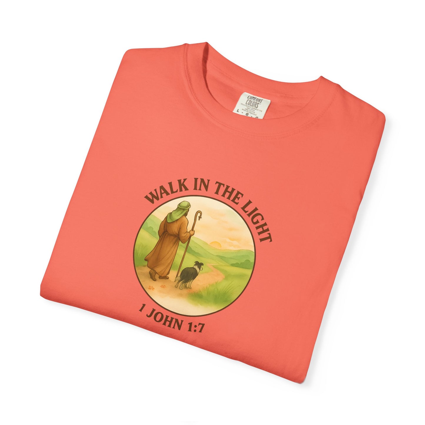 Walk in the light T-Shirt, Casual Fashion Tee, Motivational Gift, Unisex Graphic Tee, Perfect for Gifts and Celebrations