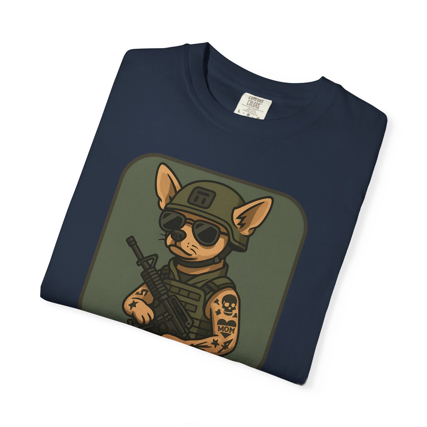 Funny Special Forces Chihuahua Unisex Garment-Dyed T-Shirt