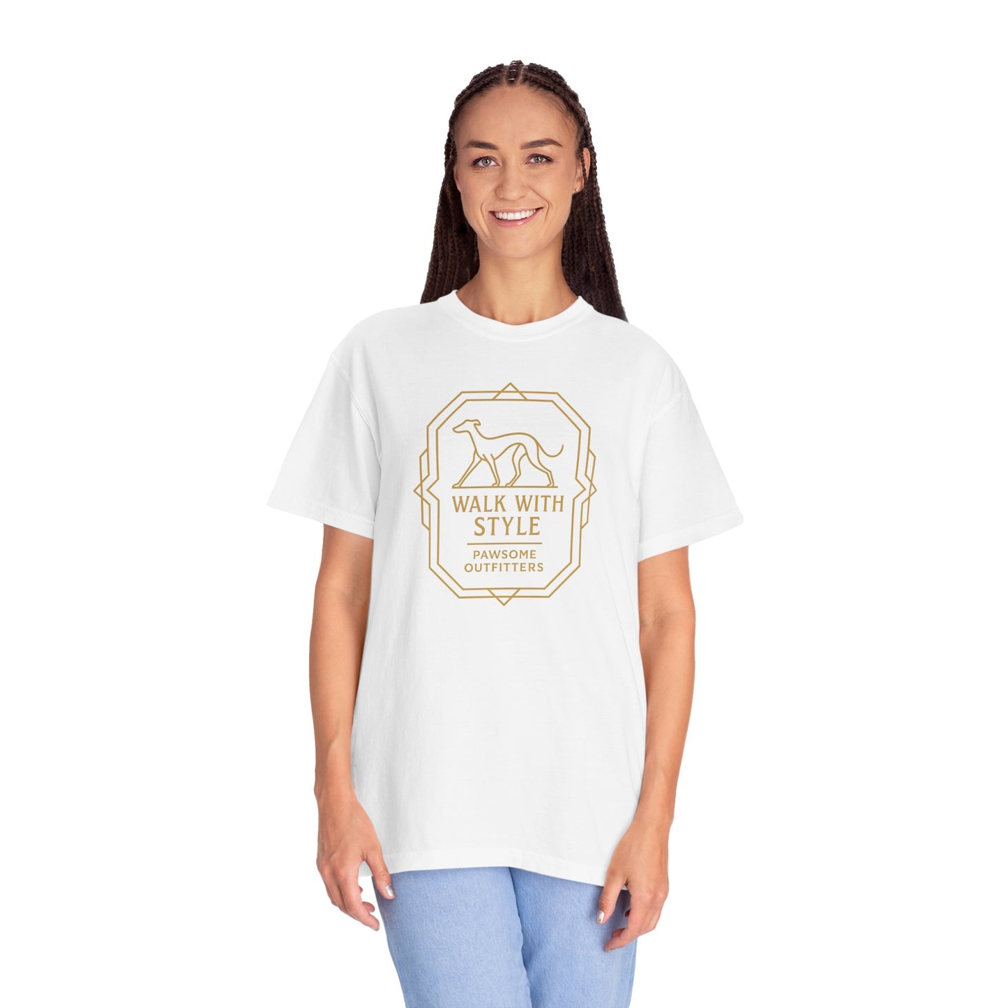 Stylish Dog Lovers T-Shirt, Casual Pet Owner Tee, Walk With Style Graphic Shirt, Gift for Dog Lovers, Comfortable Everyday Wear