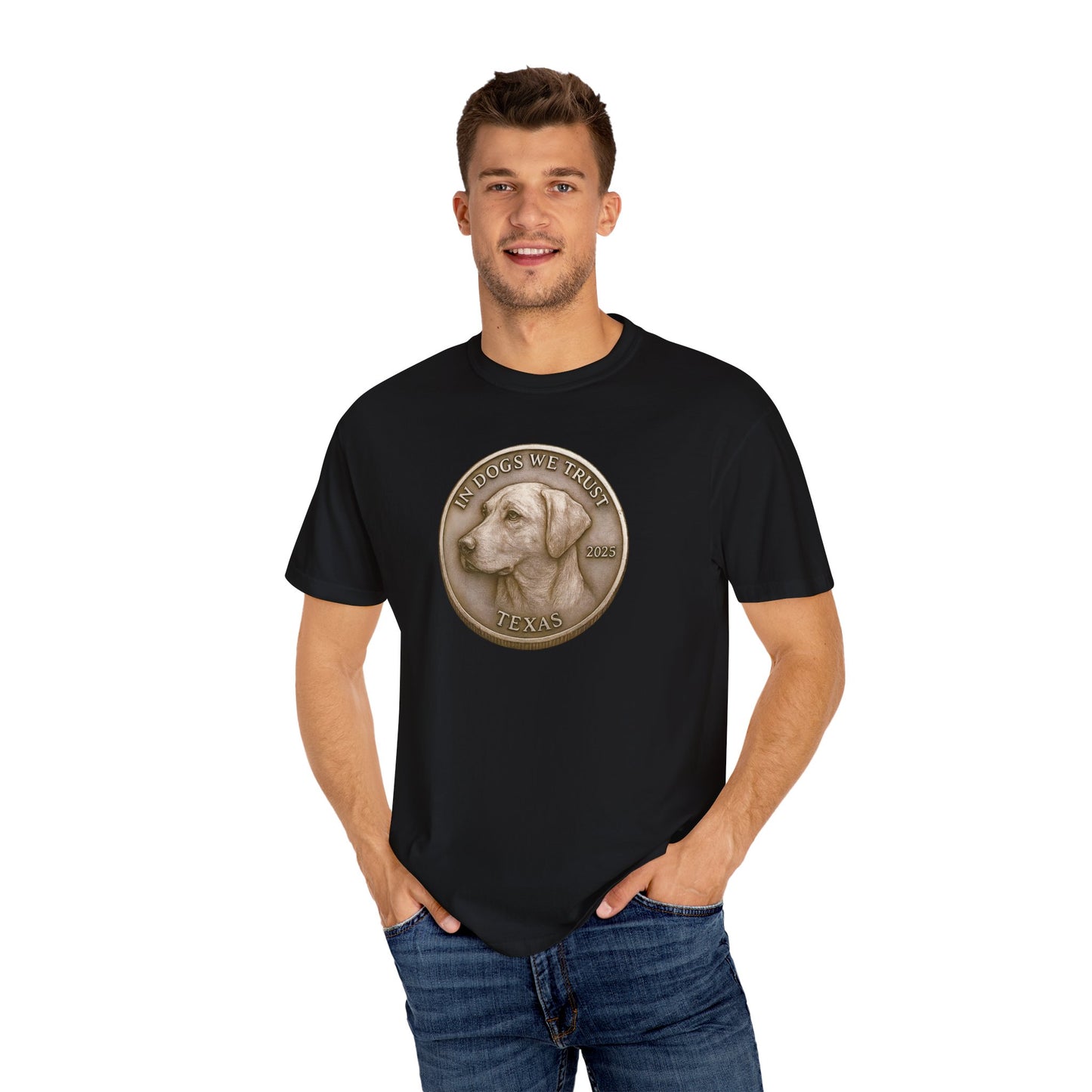 Texas State Coin T-Shirt Collection - Proud Dog Breed Illustrations