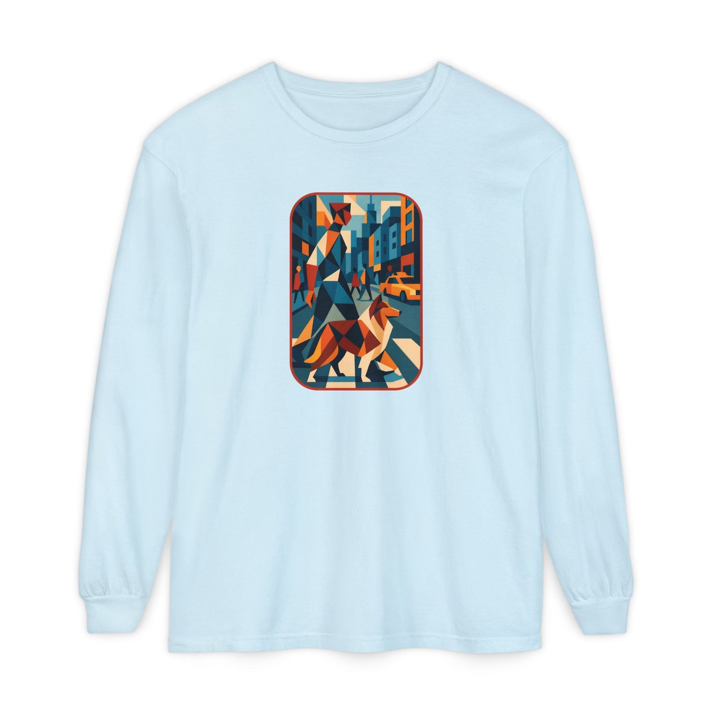 City Walk Tee for Animal Lovers, Casual Wear, Gift for Him/Her, Art-Inspired Apparel, Unique Artwork T-Shirt