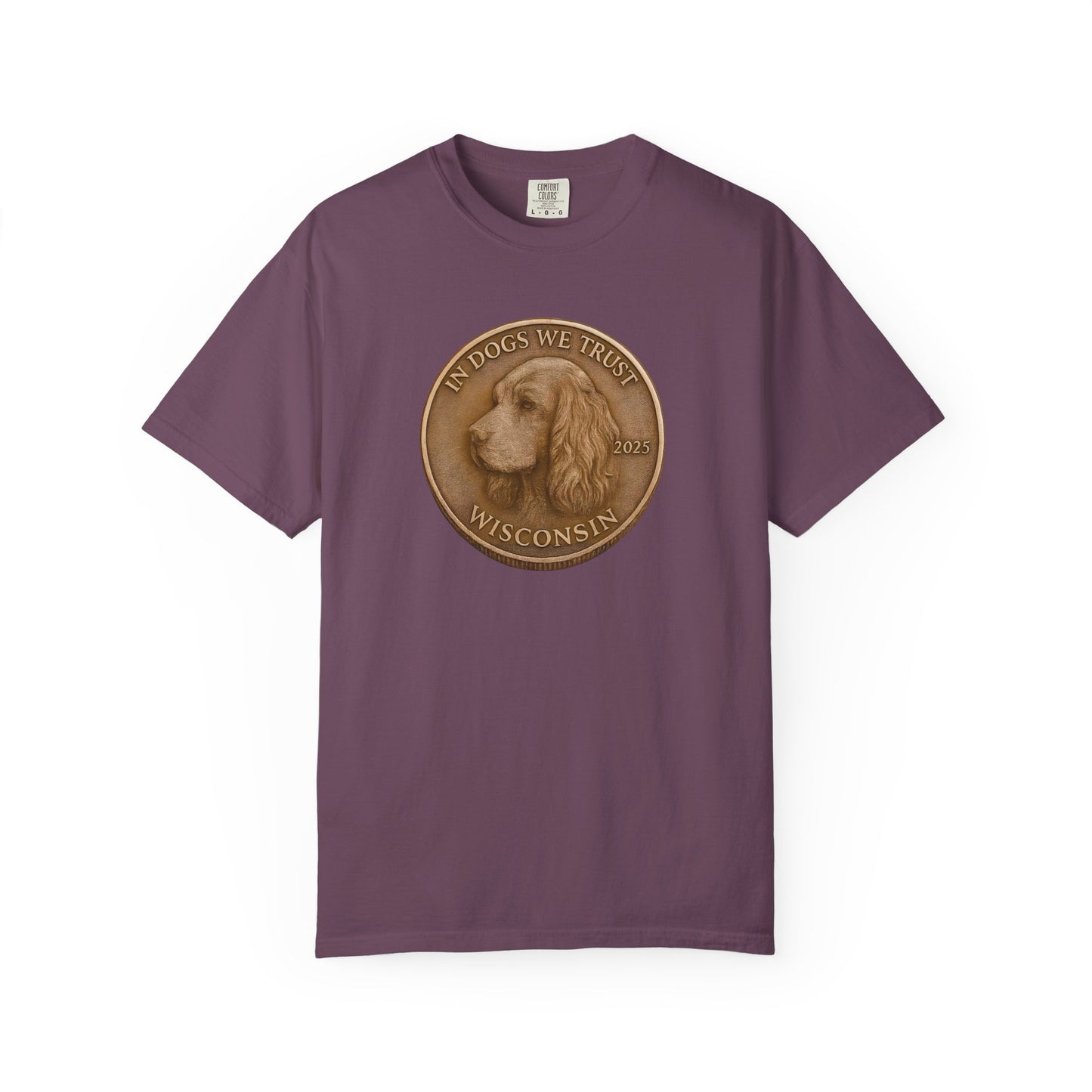 Wisconsin State Coin T-Shirt Collection - Proud Dog Breed Illustrations