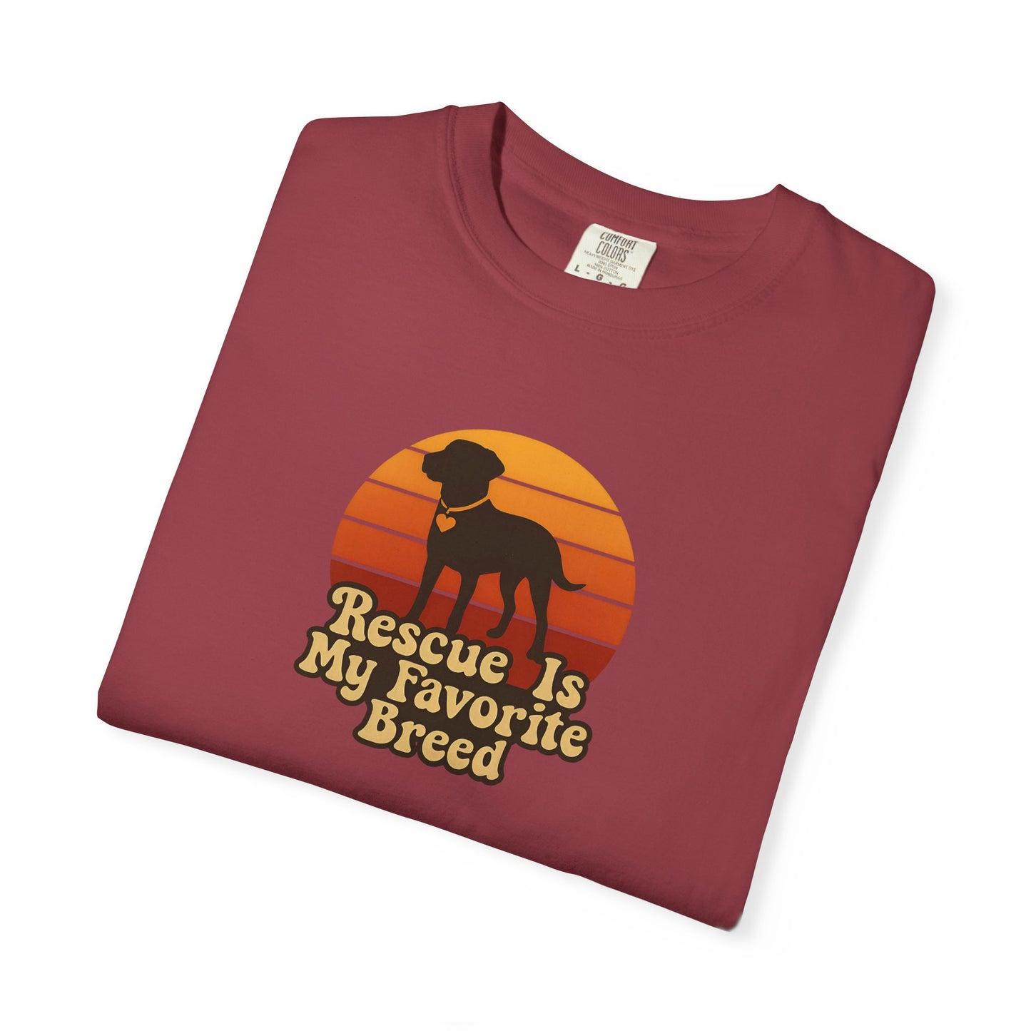 Rescue Dog Lover T-Shirt, Unisex Garment-Dyed Tee, Pet Adoption Shirt, Animal Rescue Apparel, Gift for Dog Owners, Animal Lover Gift