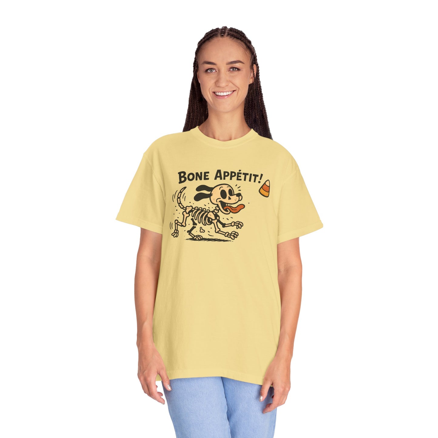 Funny Dog Skeleton T-shirt, Halloween Humor Shirt, Gift for Pet Lovers, Casual Tee, Unisex Vintage Style