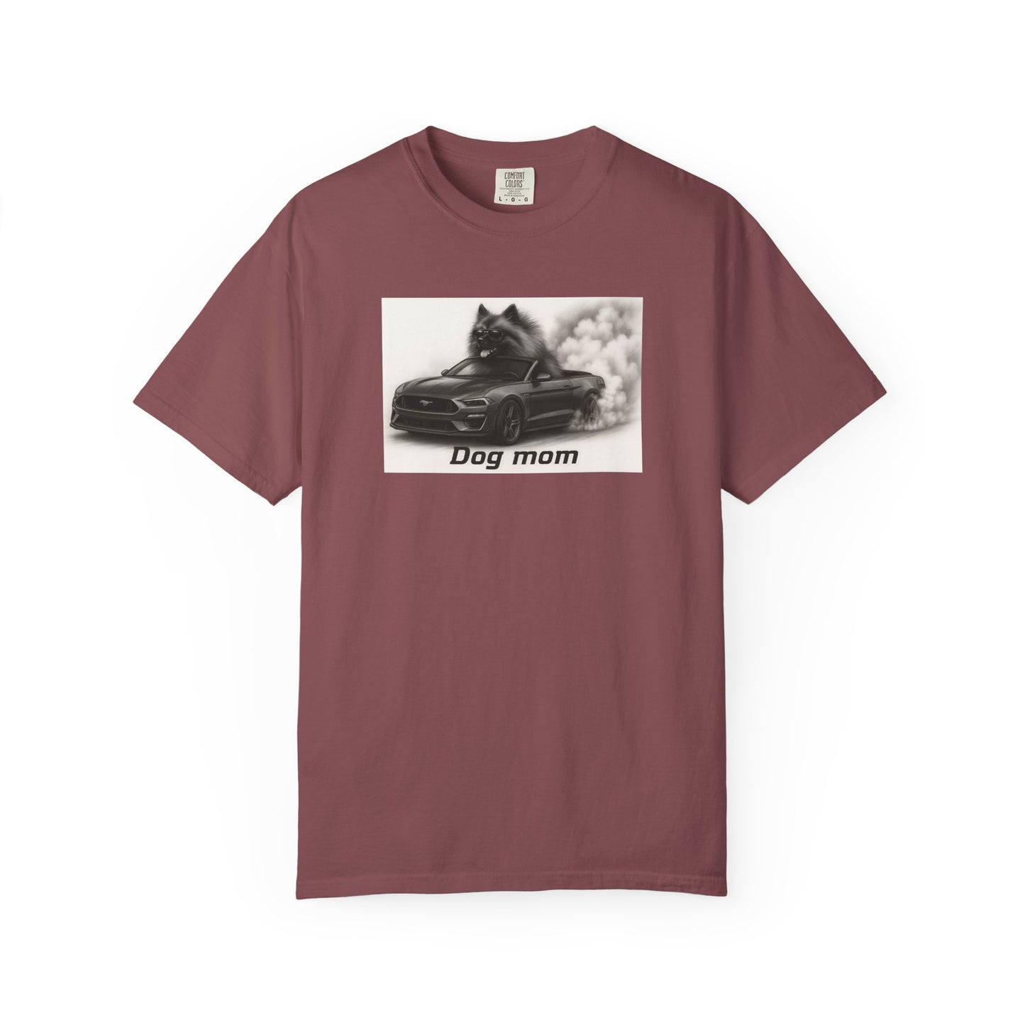 Dog Mom - Keeshond - “Cool Dogs in Cool Cars” T-Shirt Collection! 🐶🚗