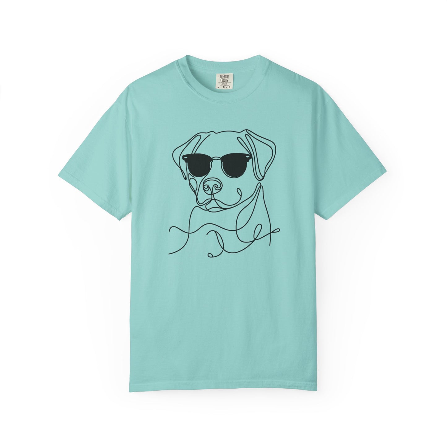 Cool Dog Line Art T-Shirt, Pet Lover Gift, Unisex Tee, Animal Lover Shirt, Casual Wear, Dog Mom Gift, Birthday Present, Dog Themed Apparel