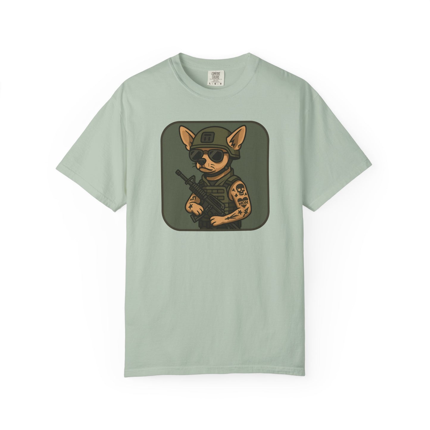Funny Special Forces Chihuahua Unisex Garment-Dyed T-Shirt