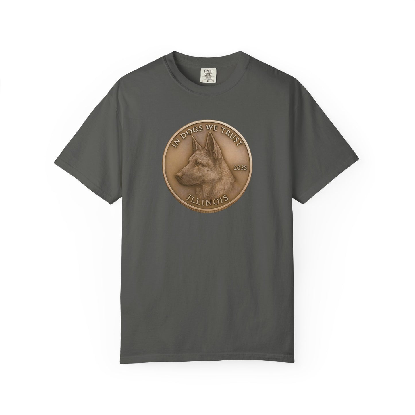 Illinois State Coin T-Shirt Collection - Proud Dog Breed Illustrations