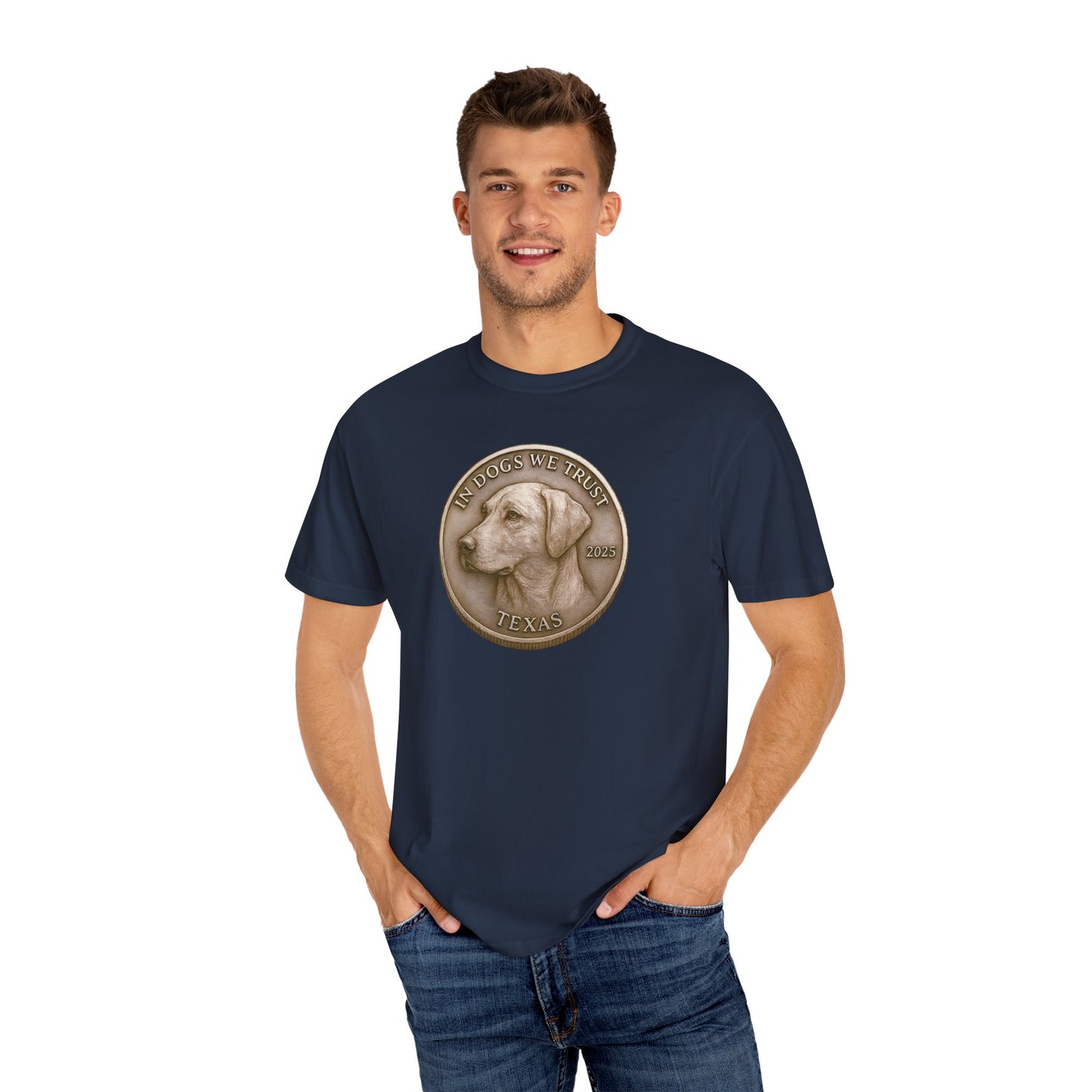 Texas State Coin T-Shirt Collection - Proud Dog Breed Illustrations