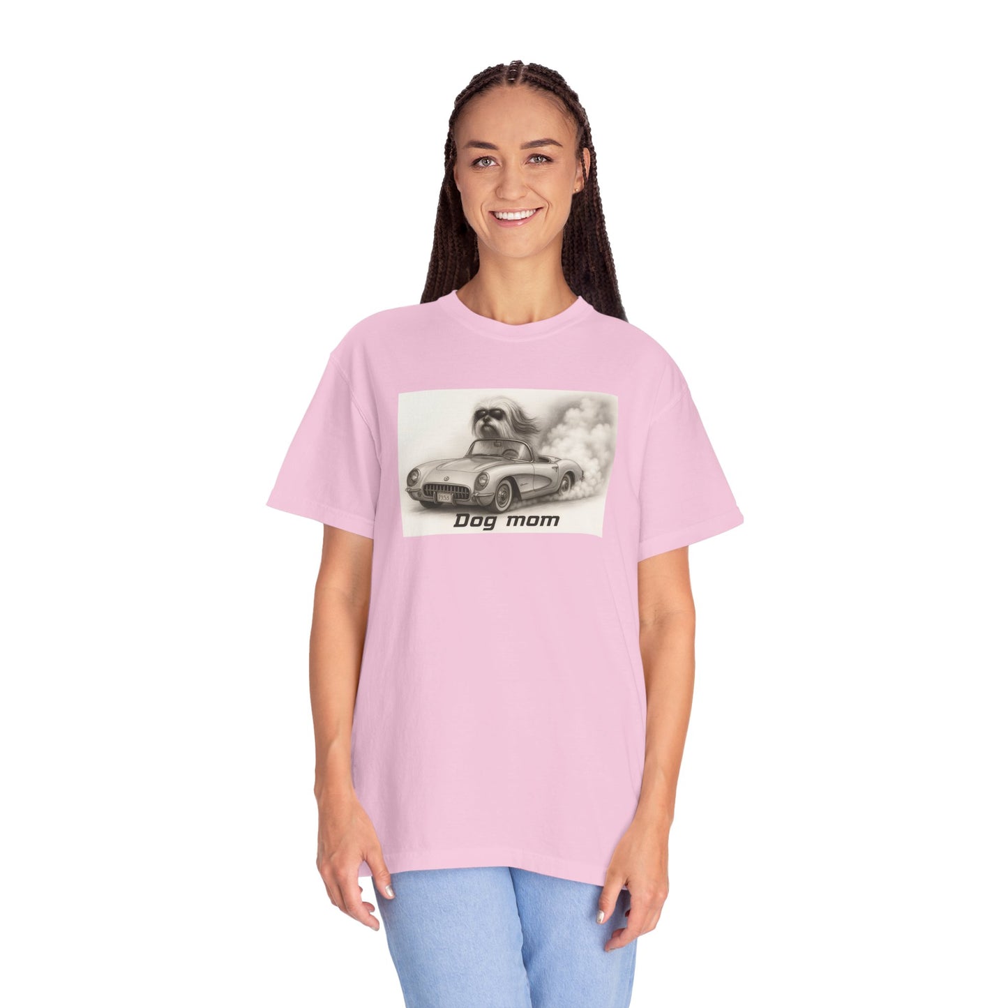 Dog Mom - Lhasa Apso- “Cool Dogs in Cool Cars” T-Shirt Collection! 🐶🚗