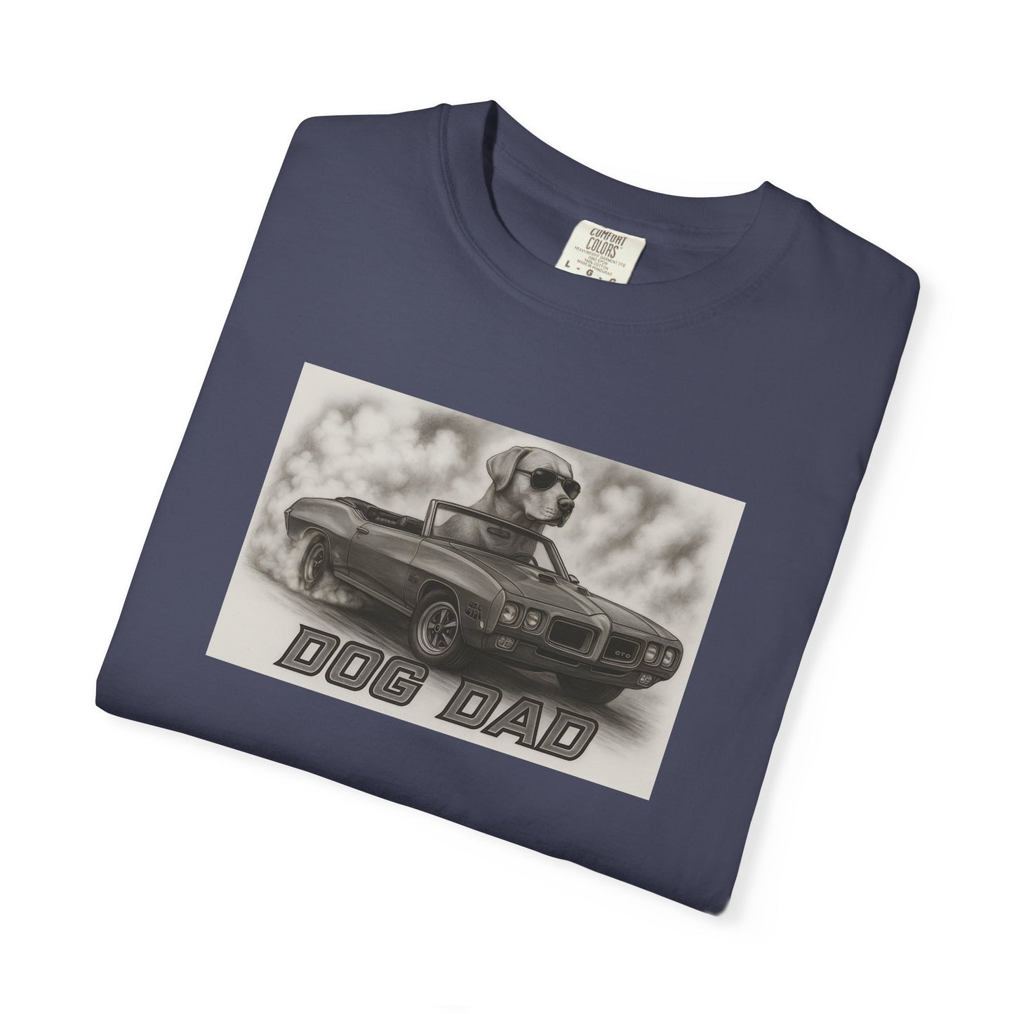 Dog Dad - Labrador Retriever - Cool Dogs in Cool Cars T-Shirt Collection | Funny Dog Lover Apparel for Men