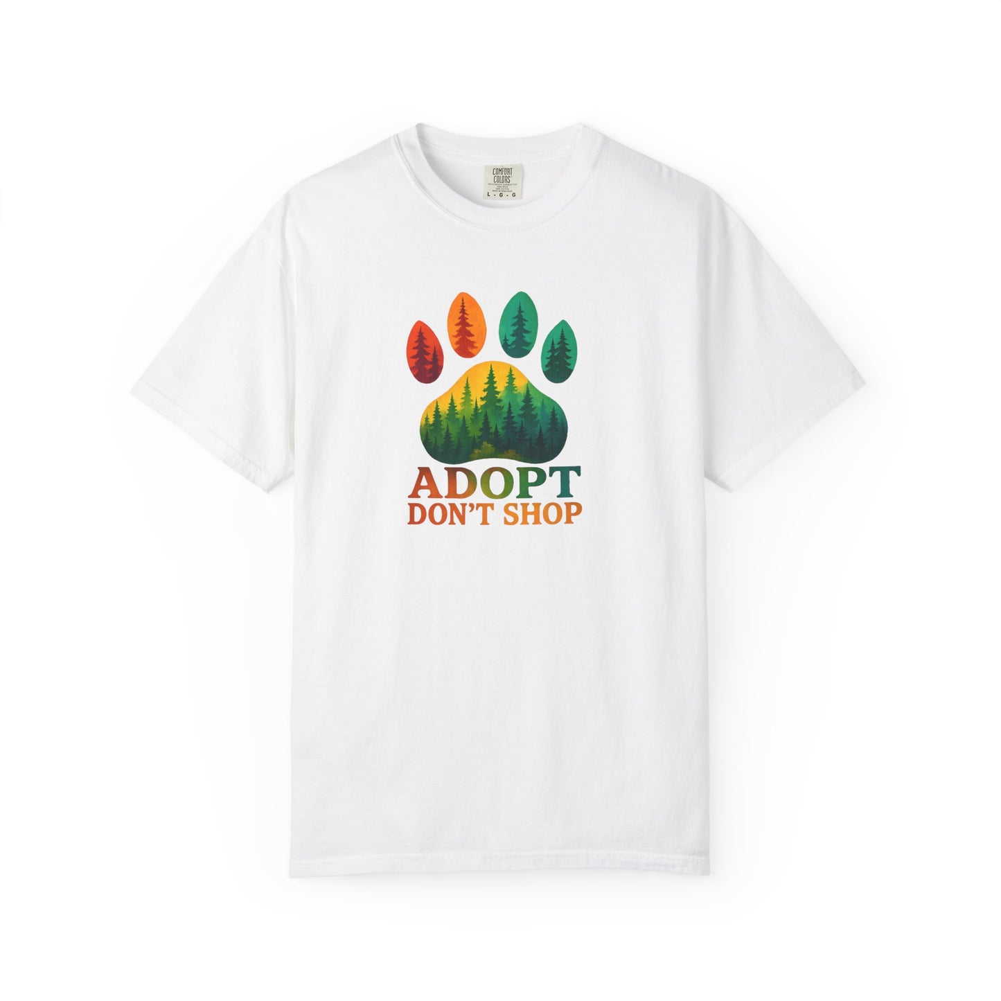Adopt Don't Shop Unisex T-Shirt, Nature Lover Tee, Pet Adoption Apparel, Eco-Friendly Gift, Animal Lover Shirt