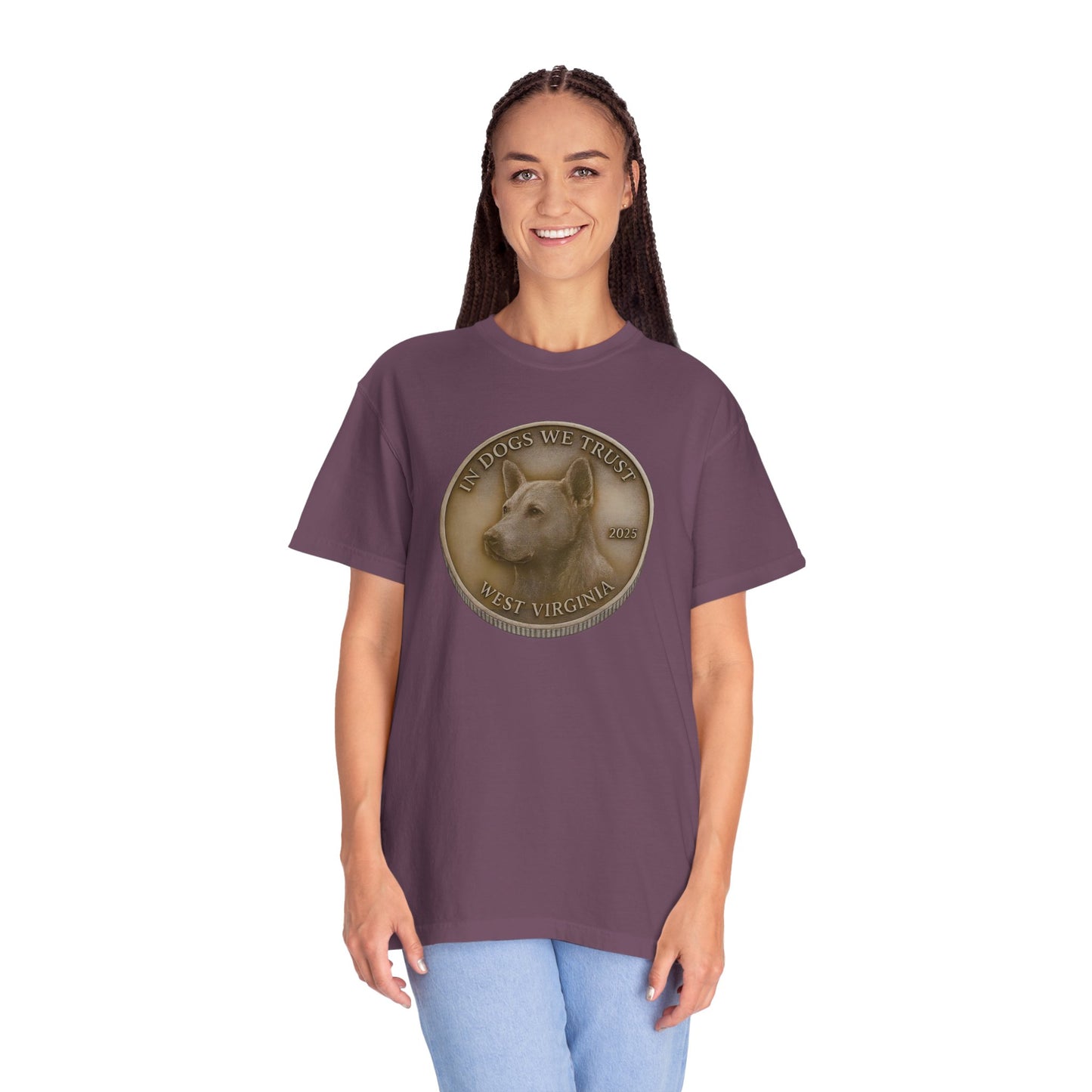 West Virginia State Coin T-Shirt Collection - Proud Dog Breed Illustrations