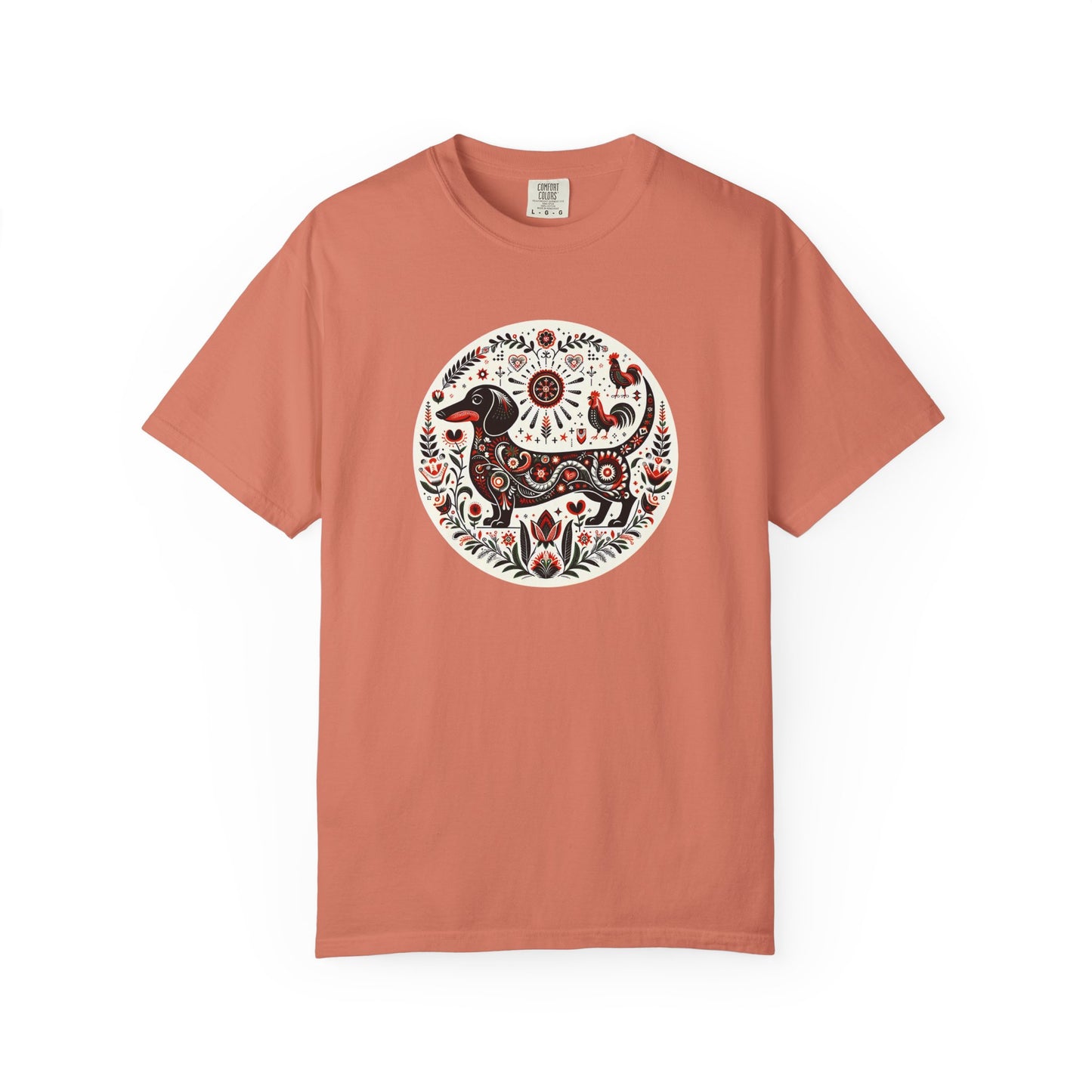 Artistic Animal Print T-Shirt - Unisex Garment-Dyed Tee for Nature Lovers, Festivals, Boho Style, Gift Idea, Everyday Wear