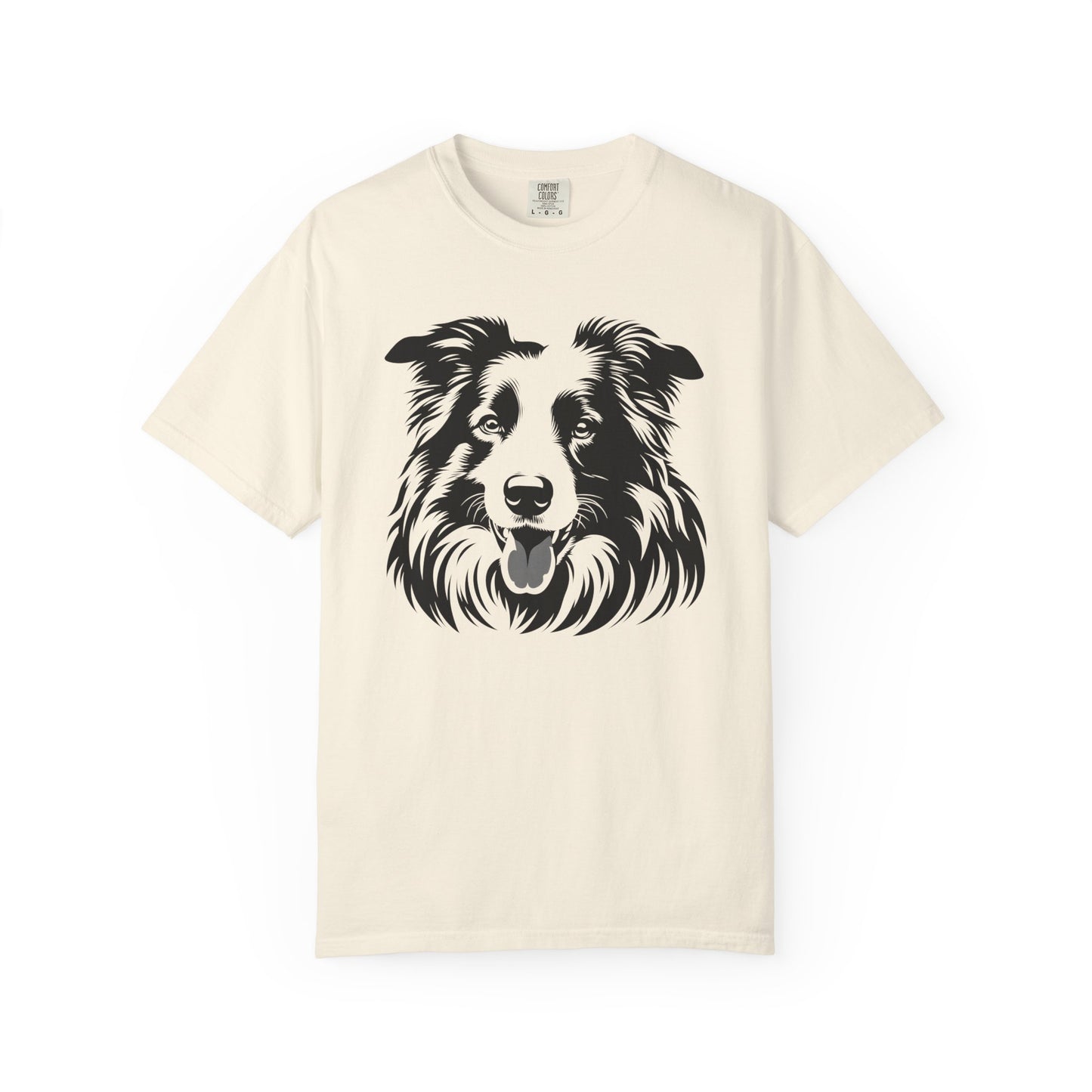 🖤 The Classic Collie – B/W Art Border Collie Tee - Perfect Gift for Dog Lovers