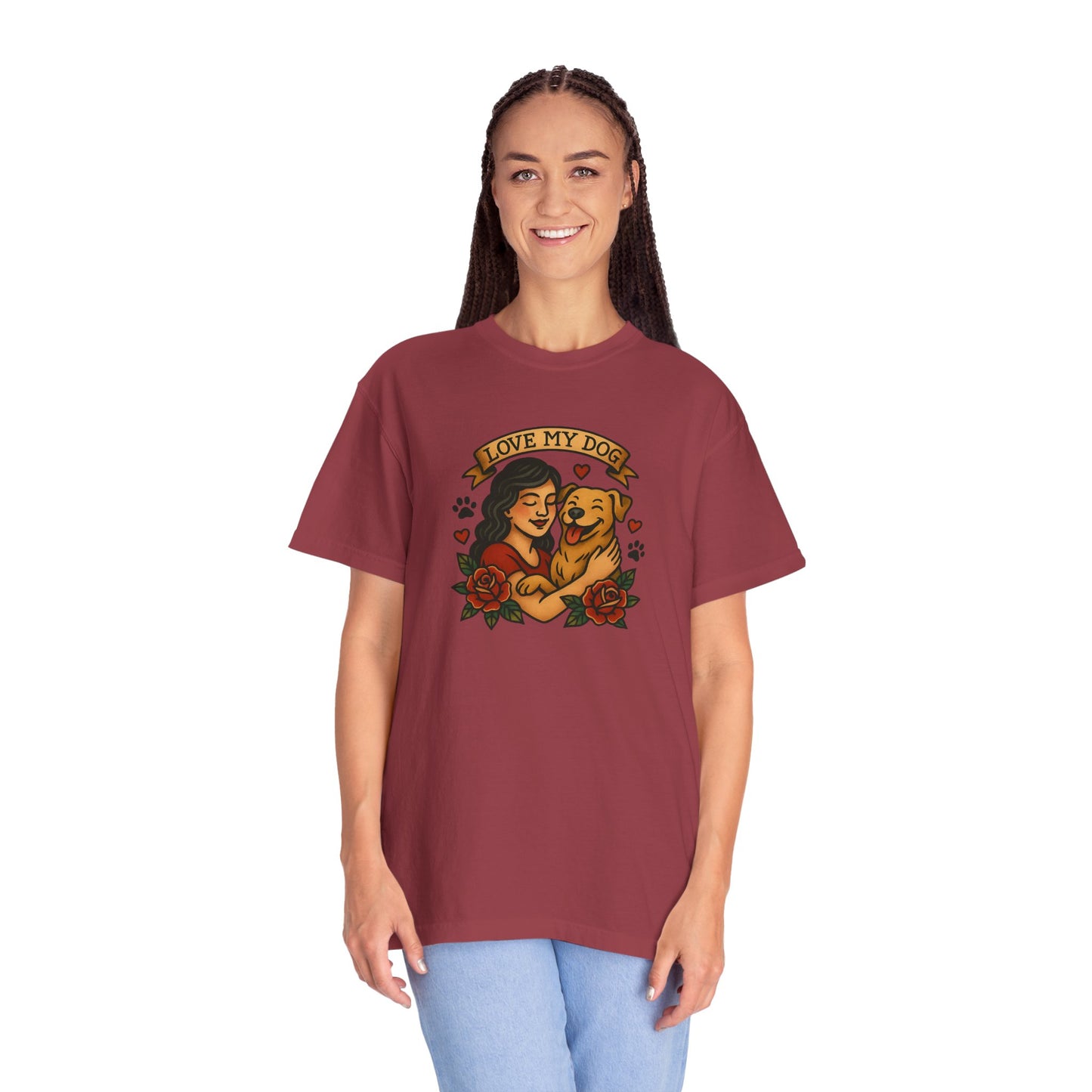 Love My Dog T-Shirt, Cute Dog Lover Tee, Pet Owner Gift, Adoption Awareness Shirt, Casual Everyday Wear