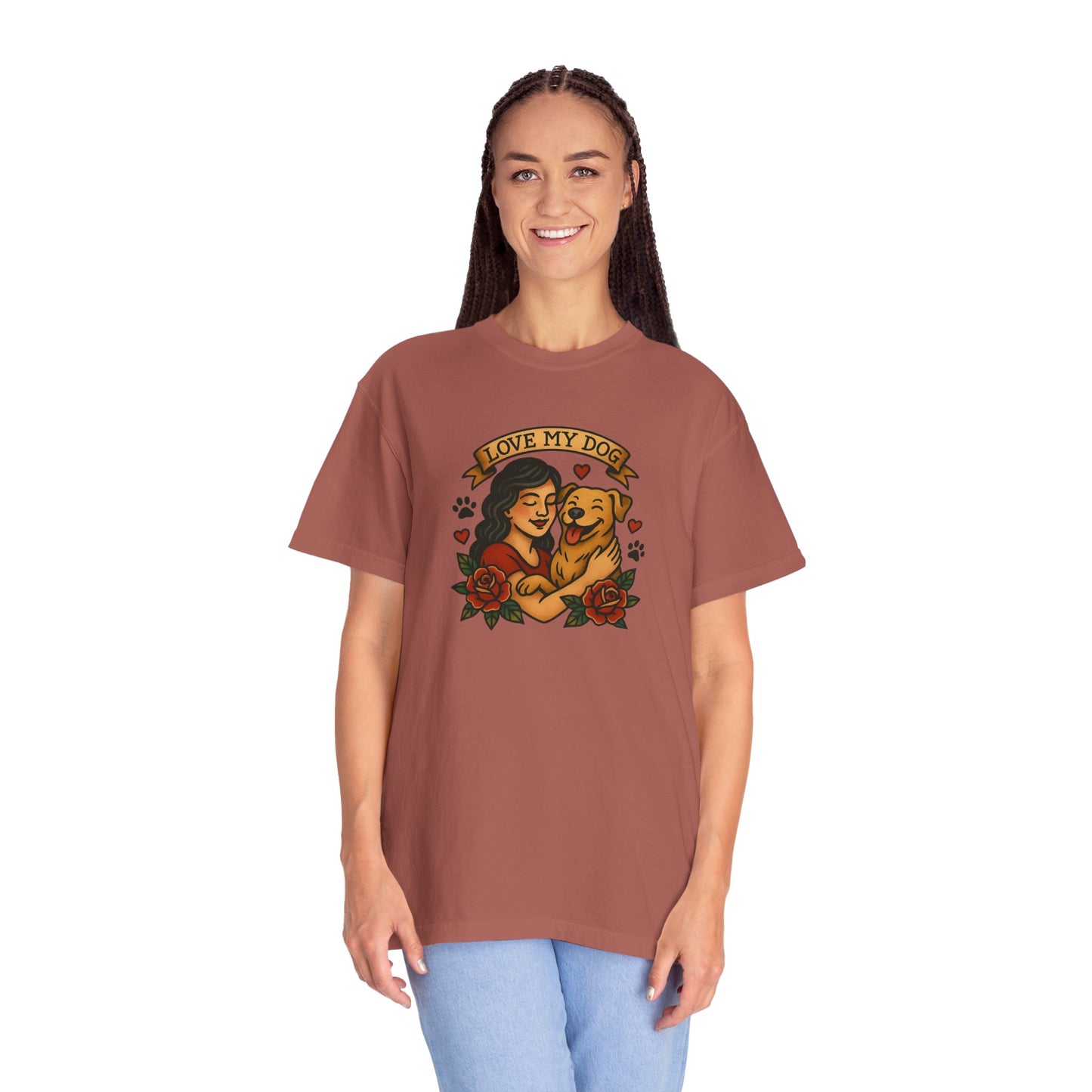 Love My Dog T-Shirt, Cute Dog Lover Tee, Pet Owner Gift, Adoption Awareness Shirt, Casual Everyday Wear