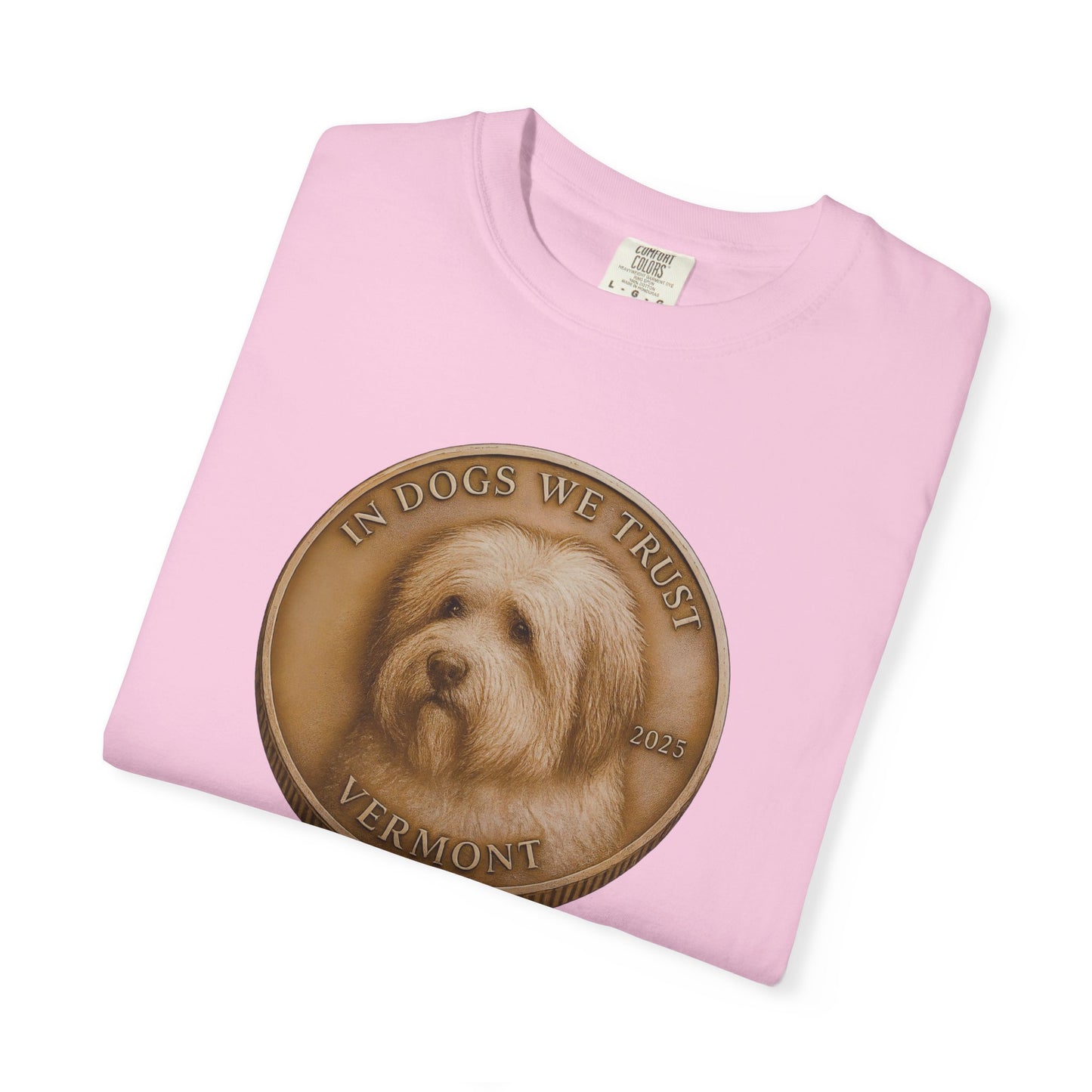 Vermont State Coin T-Shirt Collection - Proud Dog Breed Illustrations