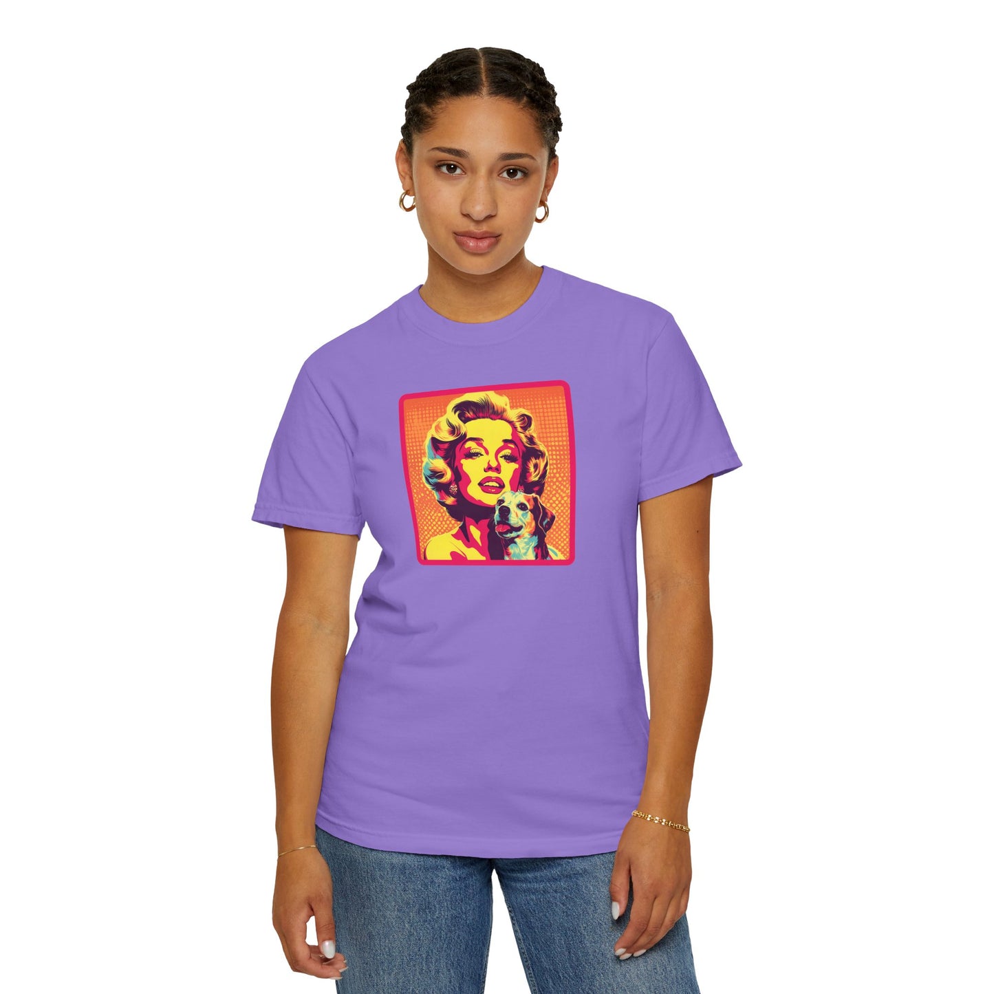 Vintage Dog Mom T-shirt - Unisex Garment-Dyed Tee for Dog Lovers