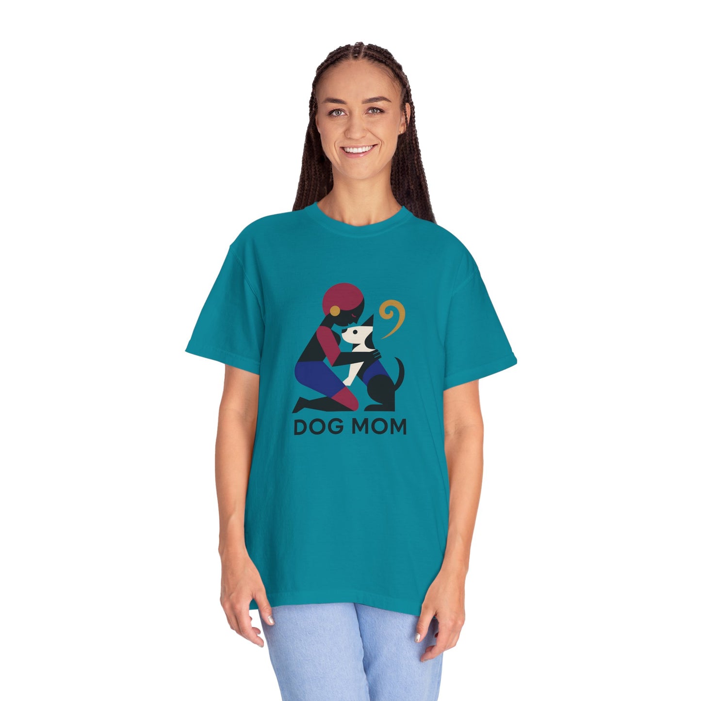 Dog Mom Unisex Garment-Dyed T-Shirt – Perfect Gift for Pet Lovers