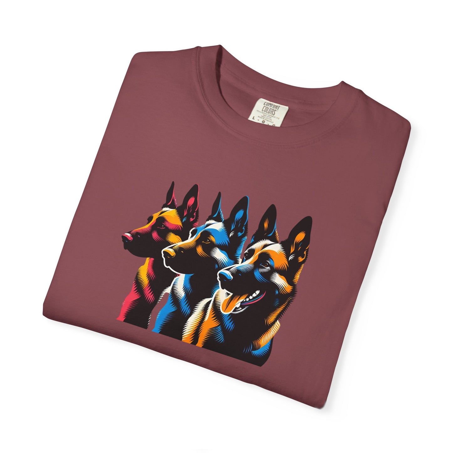 Colorful German Shepherd Unisex T-Shirt - Vibrant Dog Lover Tee