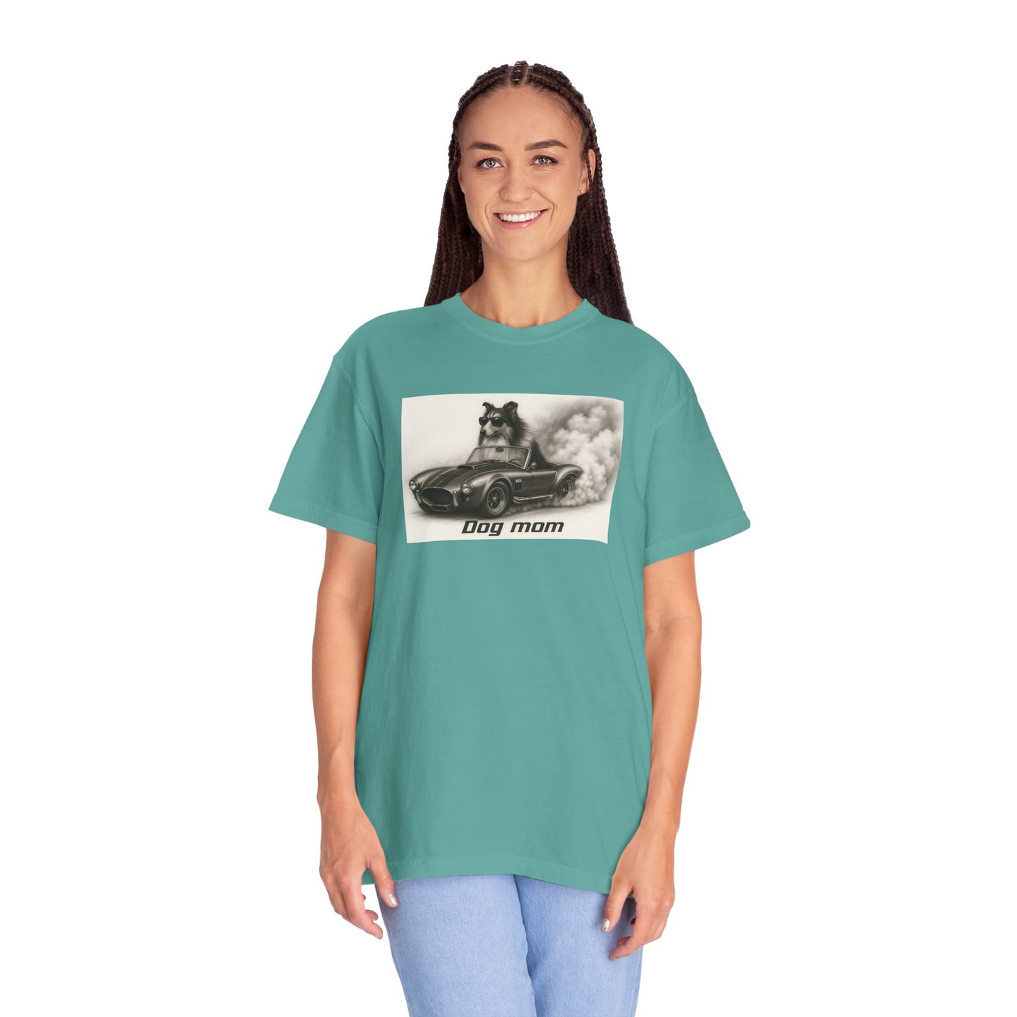 Dog Mom - Collie - “Cool Dogs in Cool Cars” T-Shirt Collection! 🐶🚗