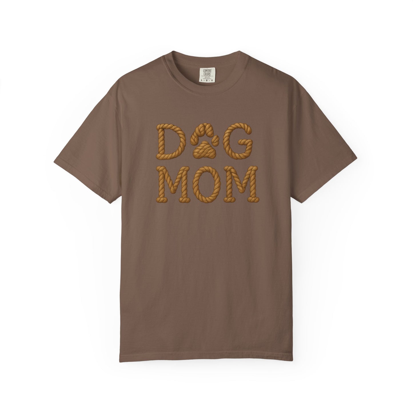 Dog Mom Garment-Dyed T-Shirt, Unisex Pet Lover Tee, Gift for Dog Owners, Casual Wear, Dog Themed Apparel, Animal Lover Clothing