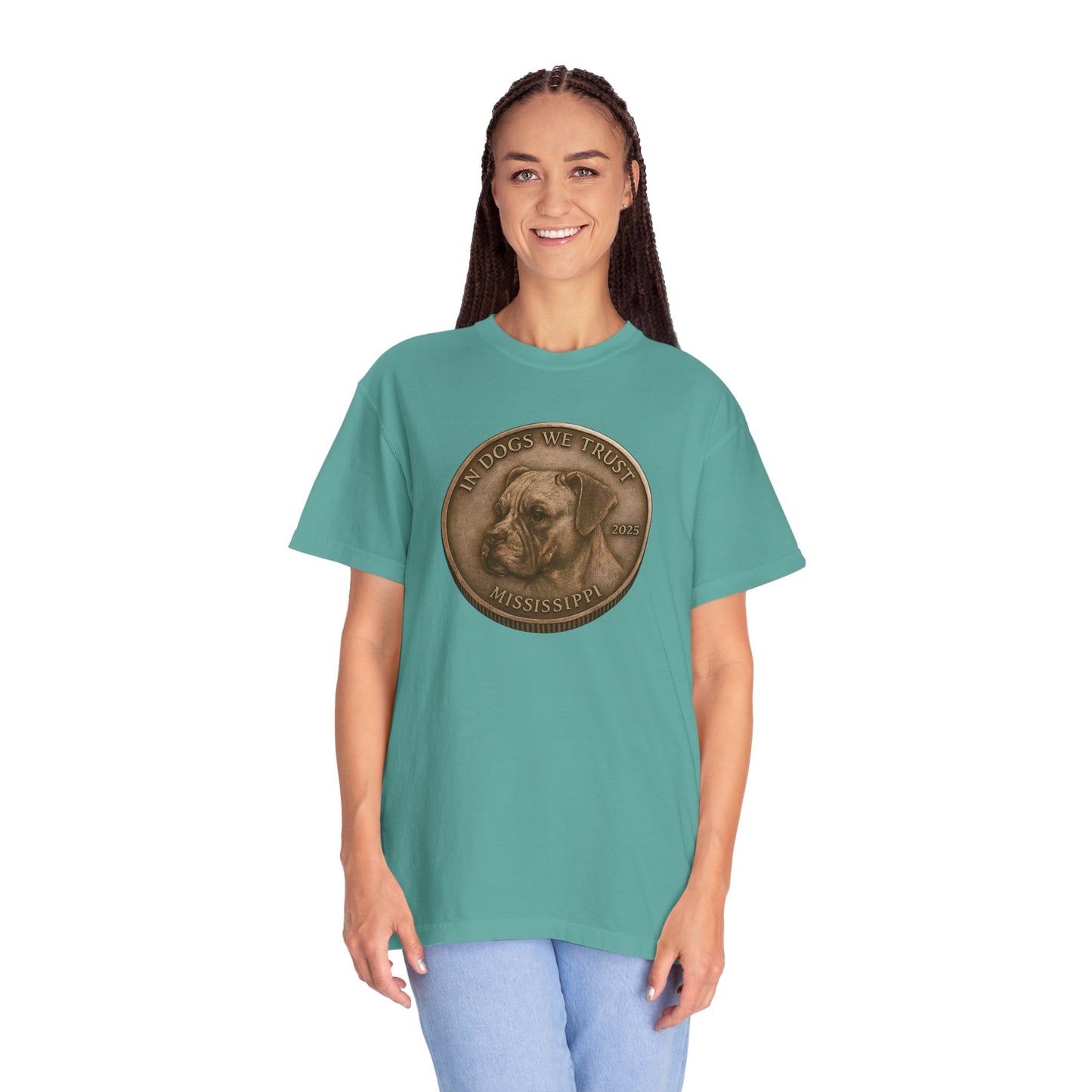 Mississippi DC State Coin T-Shirt Collection - Proud Dog Breed Illustrations