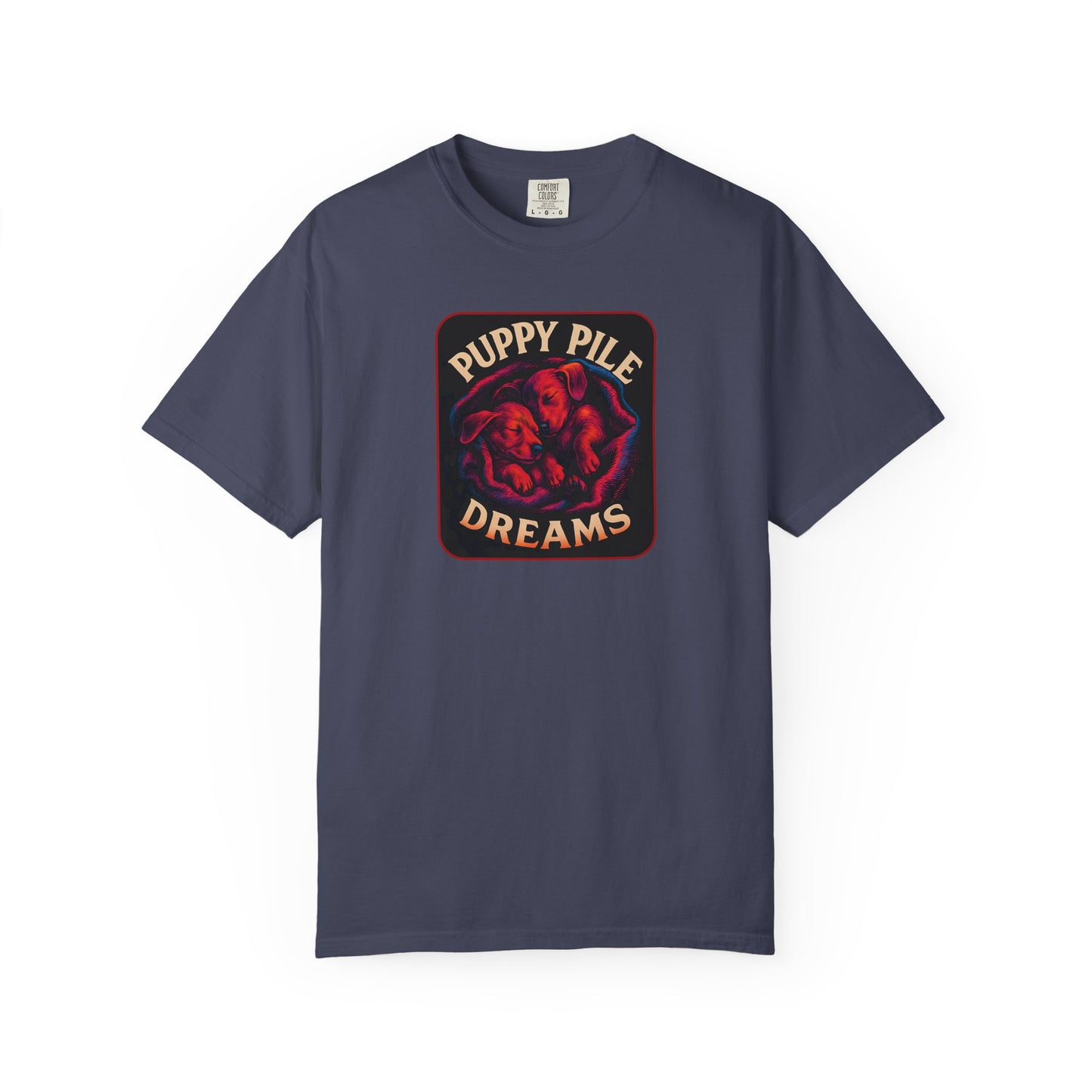 Puppy Pile Dreams T-Shirt, Unisex Tee, Dog Lover Gift, Casual Wear, Comfortable Cotton Shirt, Fun Animal Graphic Tee
