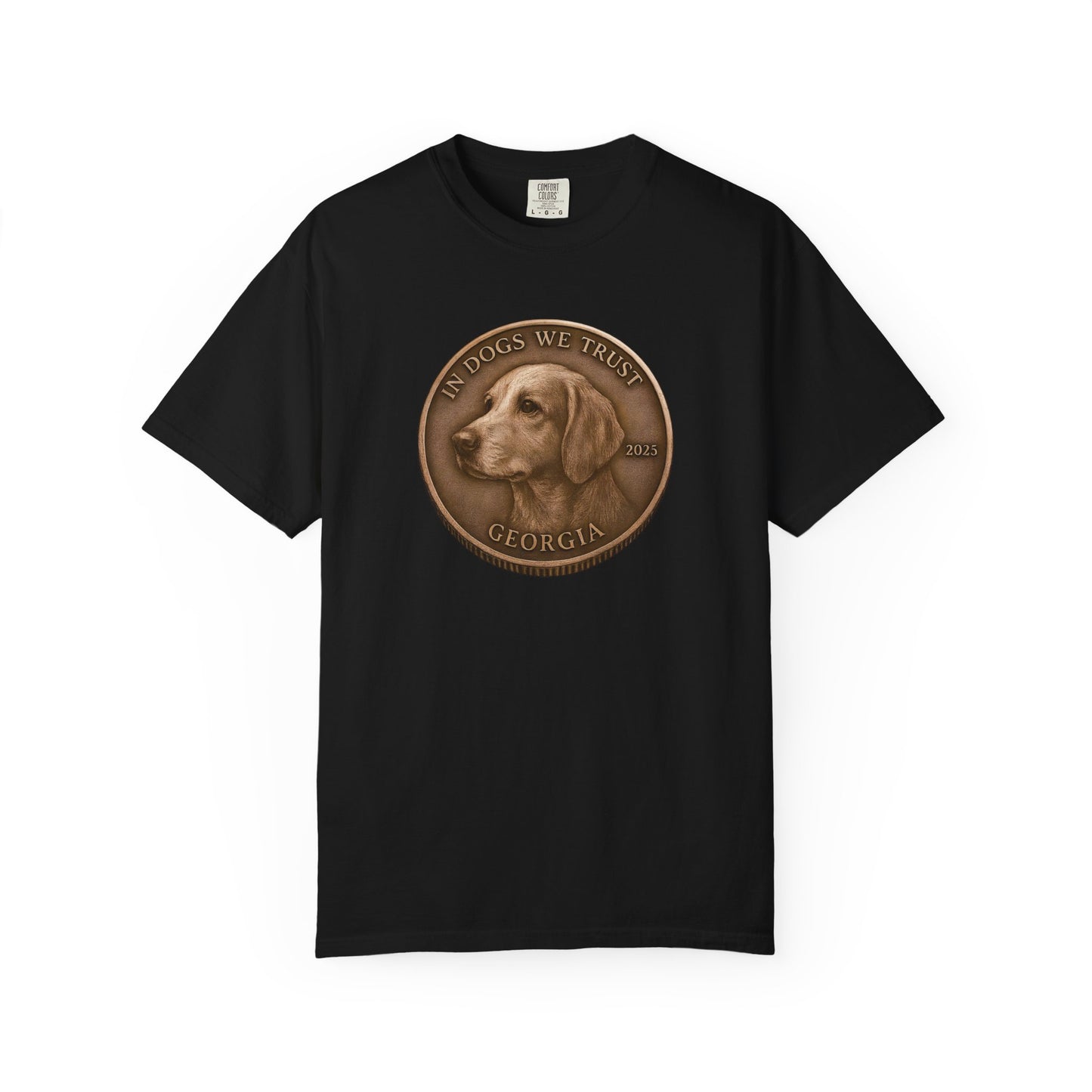 Georgia State Coin T-Shirt Collection - Proud Dog Breed Illustrations