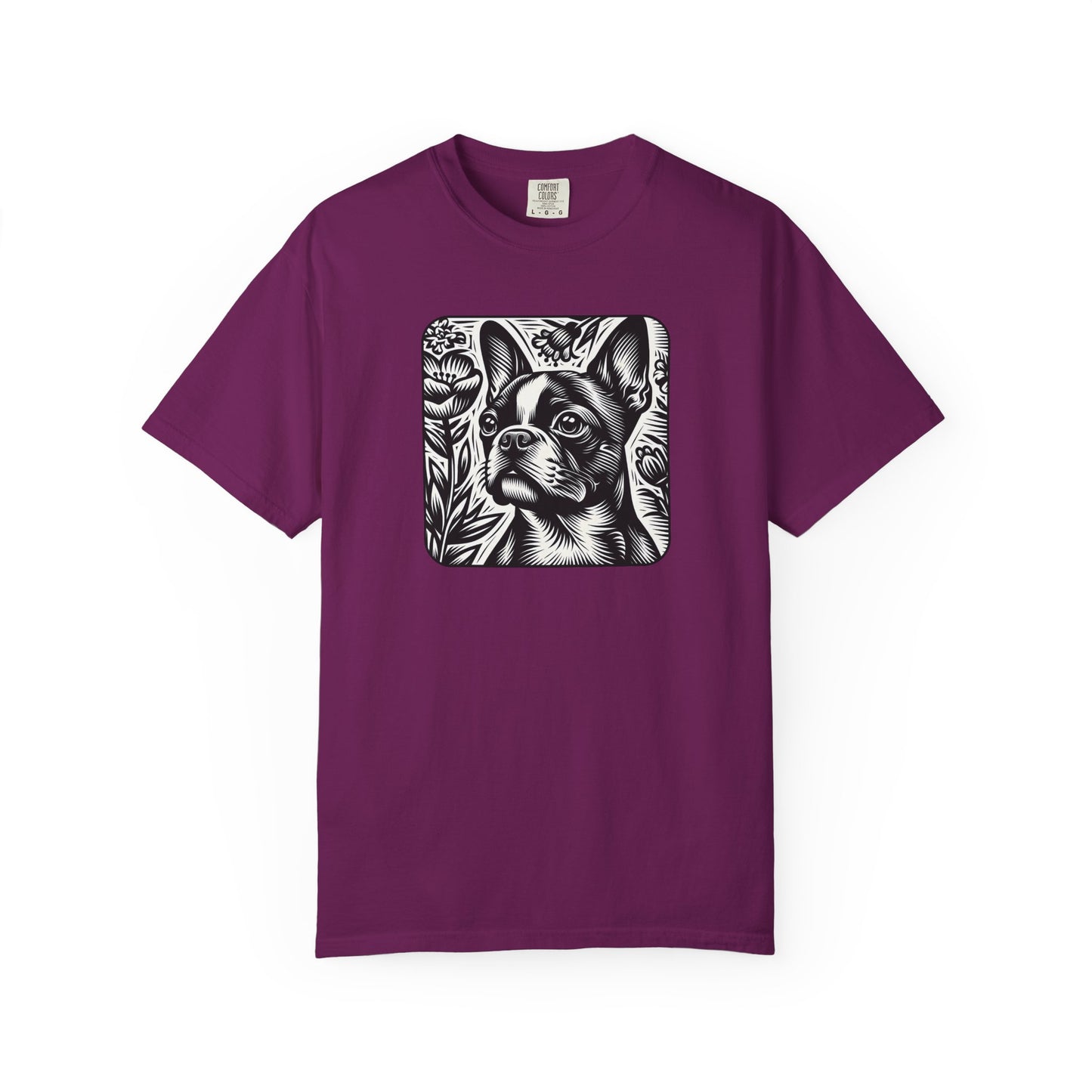 Vintage French Bulldog T-Shirt - Unisex Garment-Dyed Tee
