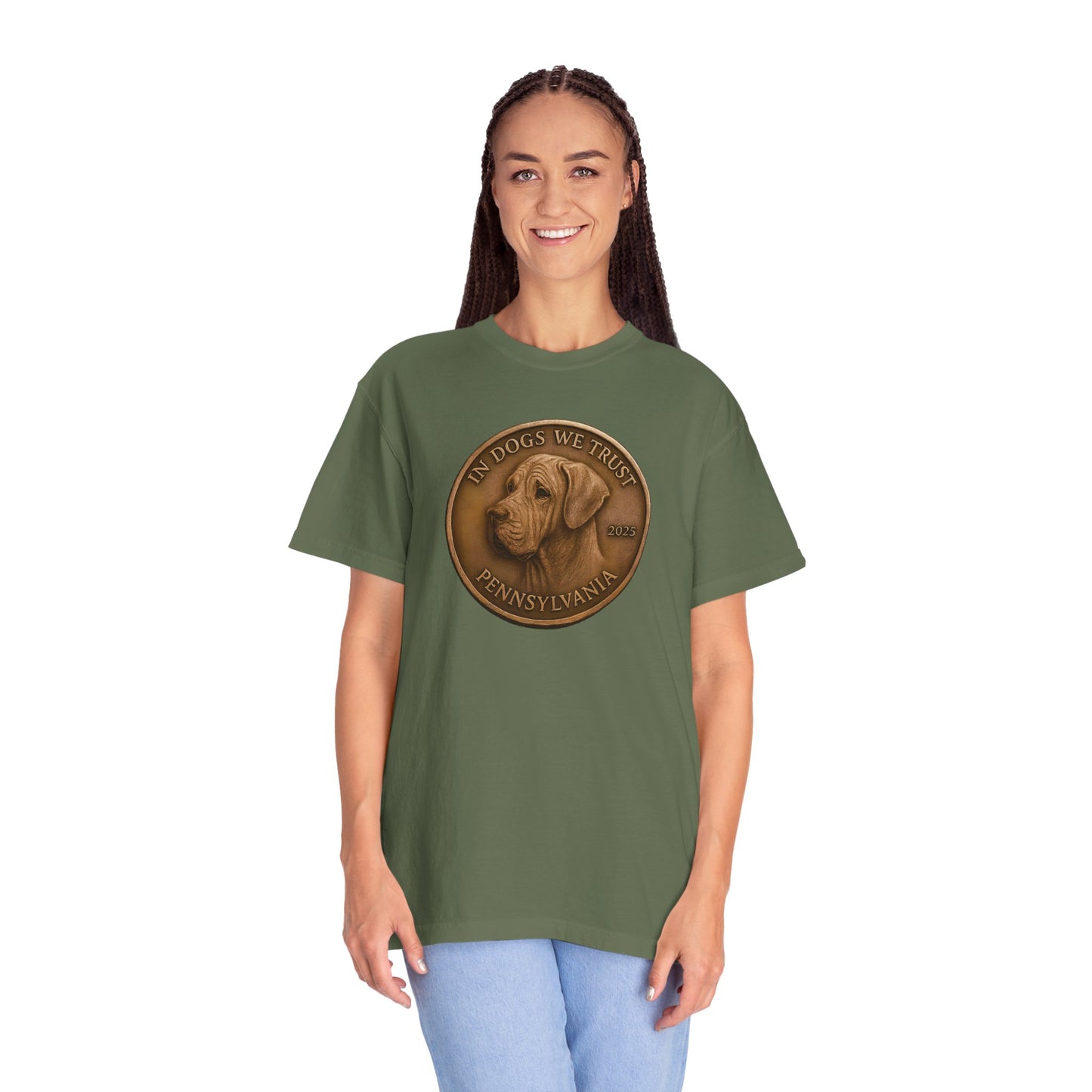 Pennsylvania State Coin T-Shirt Collection - Proud Dog Breed Illustrations