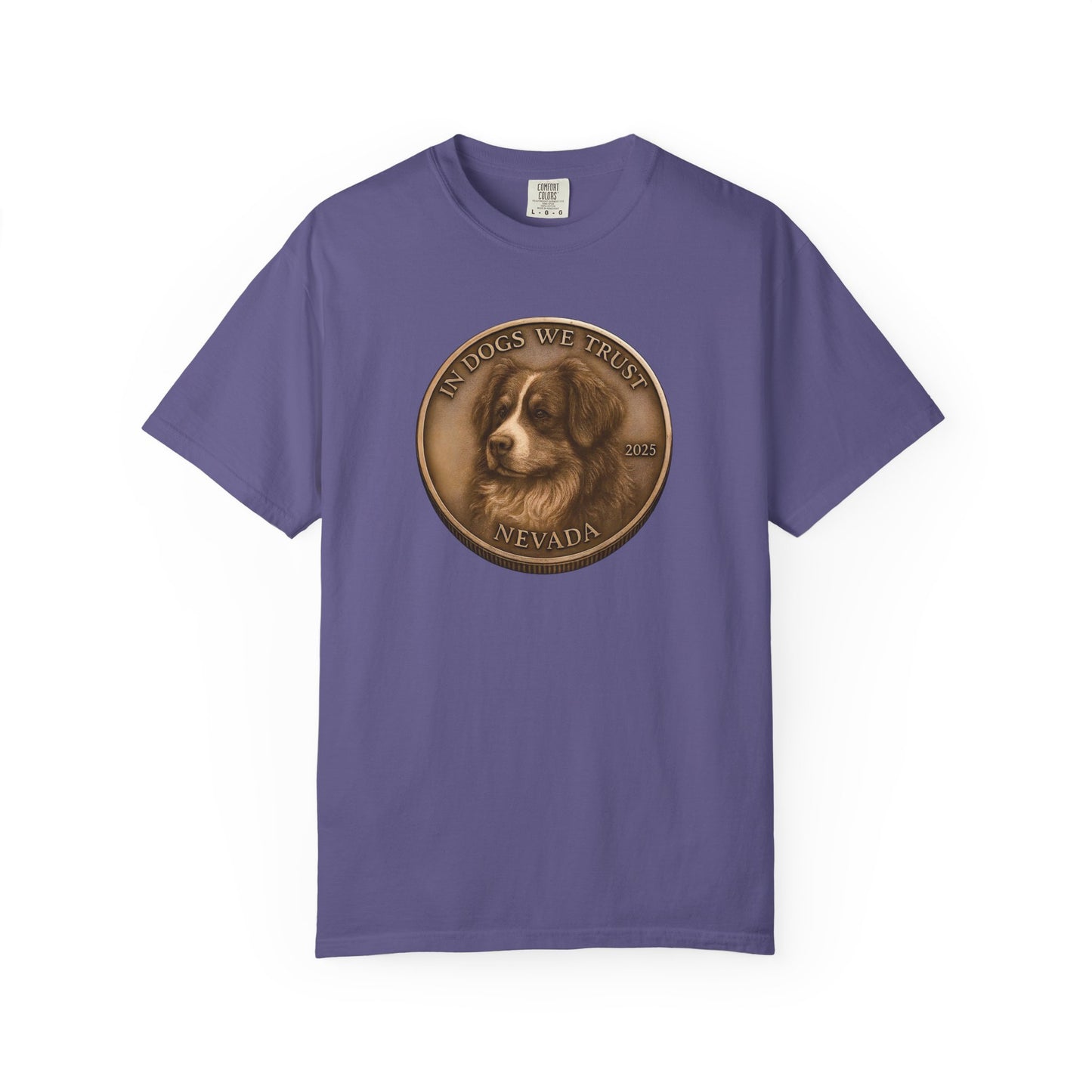 Nevada State Coin T-Shirt Collection - Proud Dog Breed Illustrations
