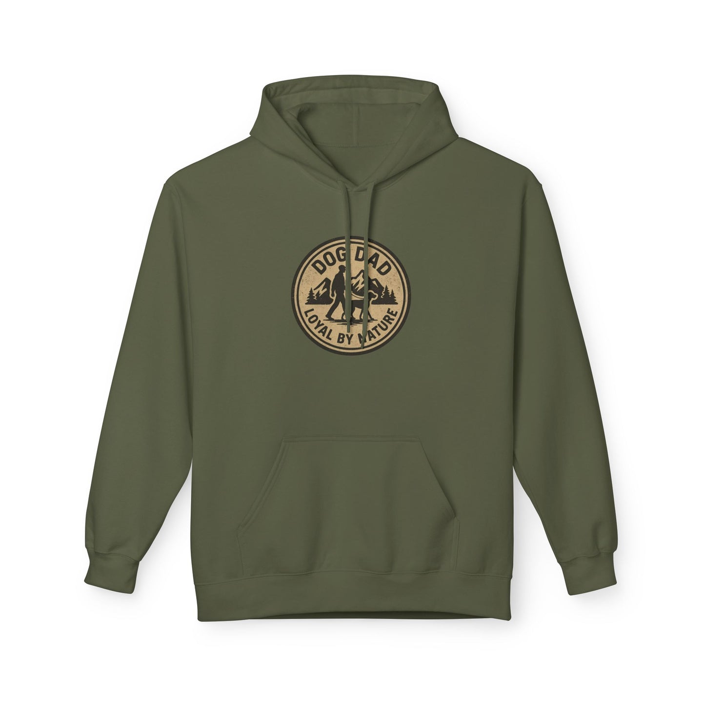 Dog Dad Fleece Hoodie, Unisex Softstyle Hooded Sweatshirt, Perfect Gift for Dog Lovers, Comfortable and Stylish