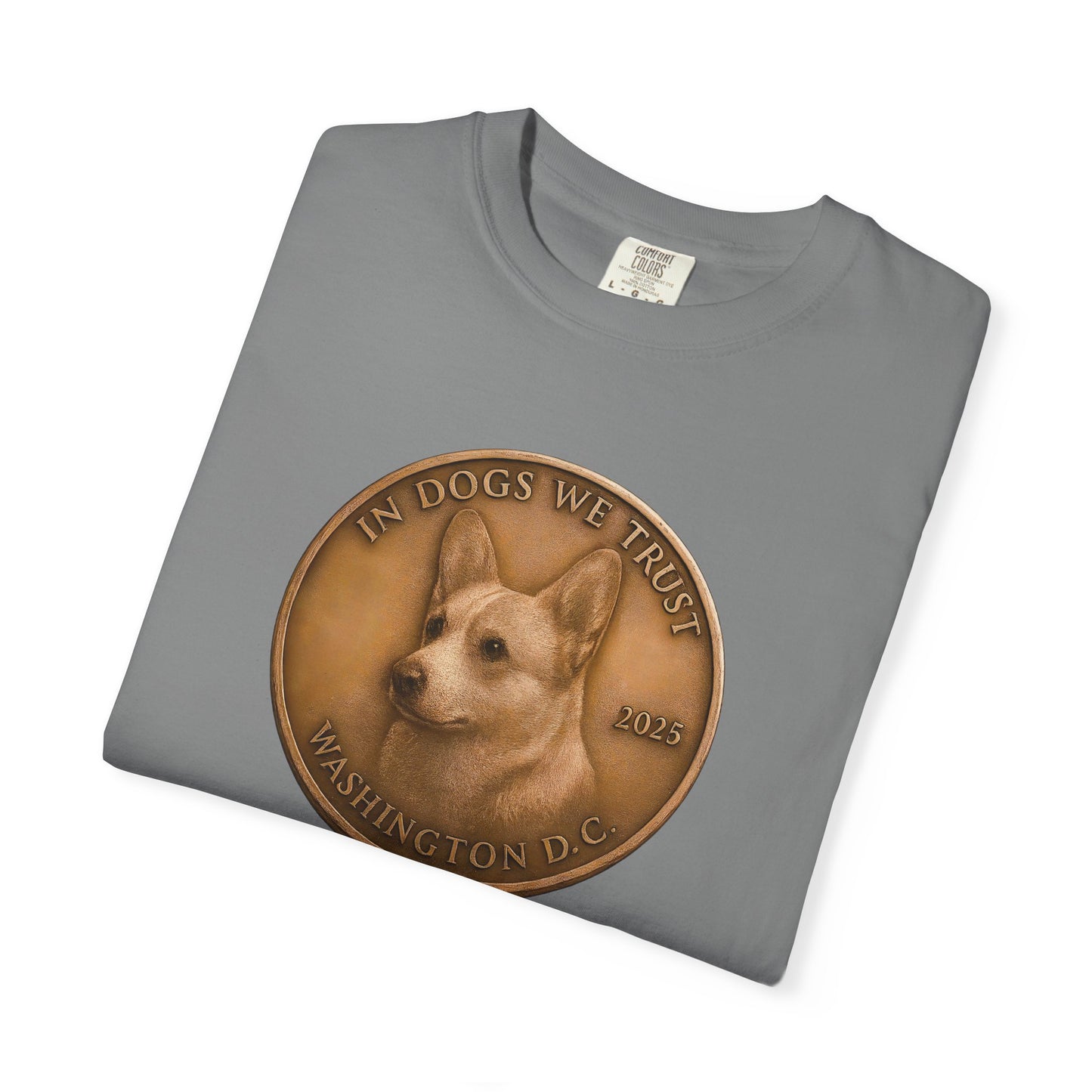 Washington DC State Coin T-Shirt Collection - Proud Dog Breed Illustrations