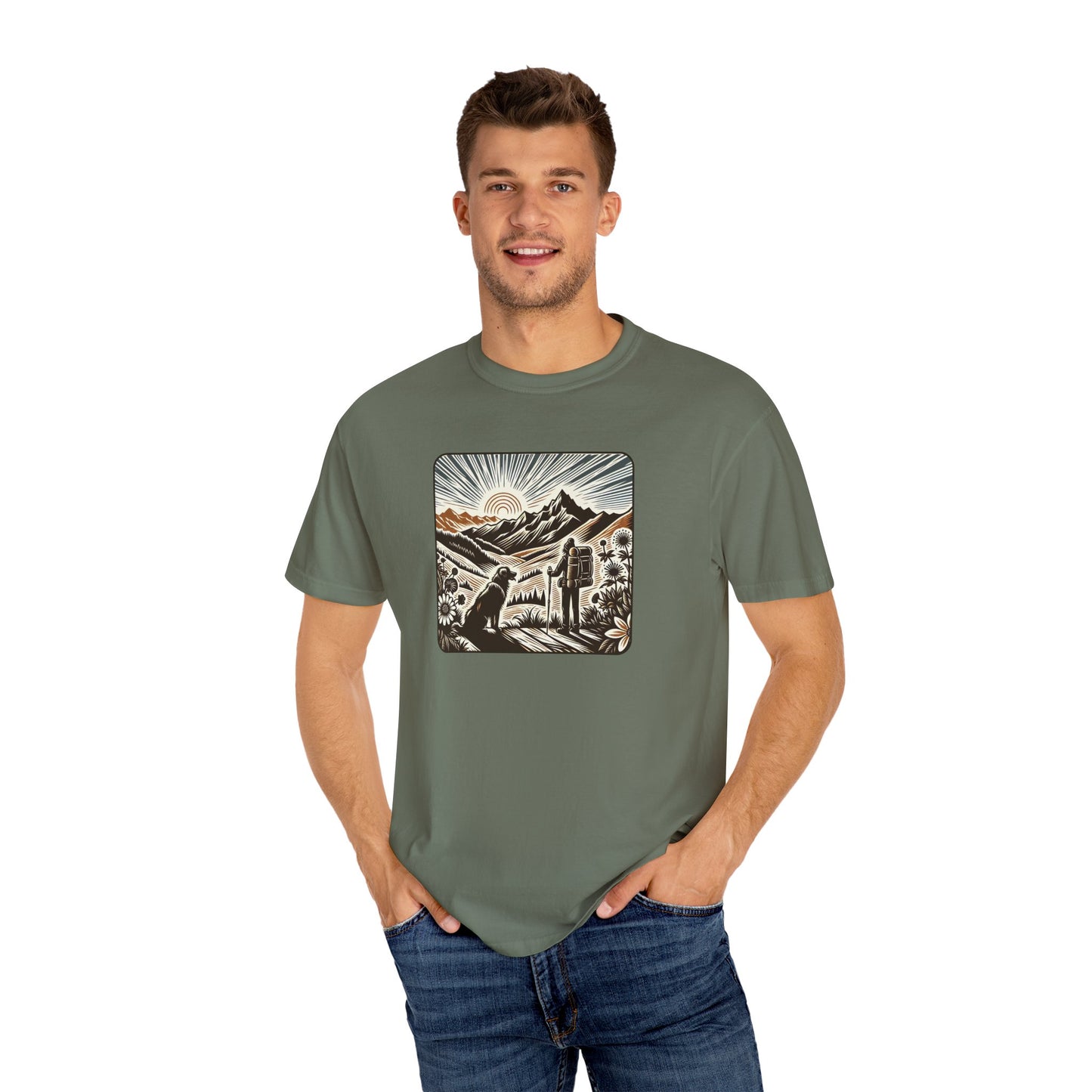 Adventure Awaits Unisex Garment-Dyed T-Shirt