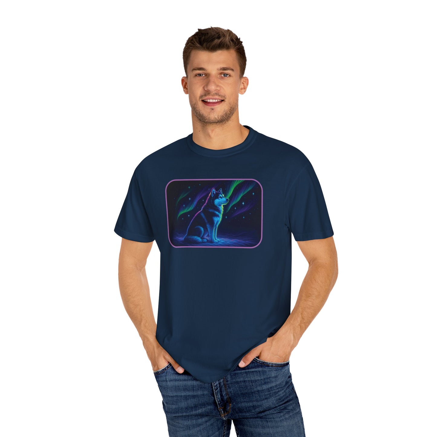 Alaskan Malamute Northern Lights T-shirt