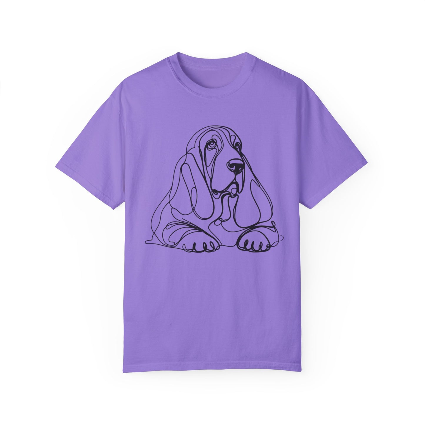 π Low & Loyal β Basset Hound Line Art Tee β Perfect for Dog Lovers