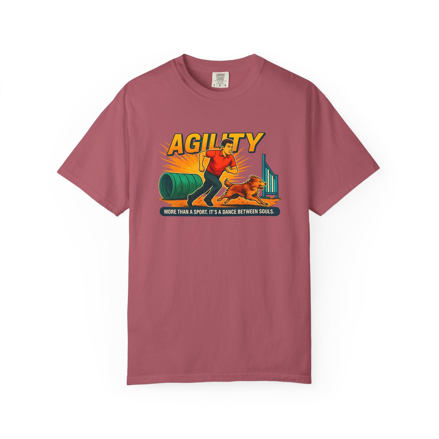 Agility Unisex Garment-Dyed T-Shirt - More Than a Sport, It's a Dance Between Souls