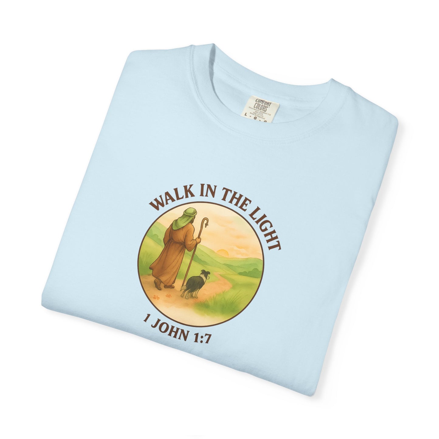 Walk in the light T-Shirt, Casual Fashion Tee, Motivational Gift, Unisex Graphic Tee, Perfect for Gifts and Celebrations