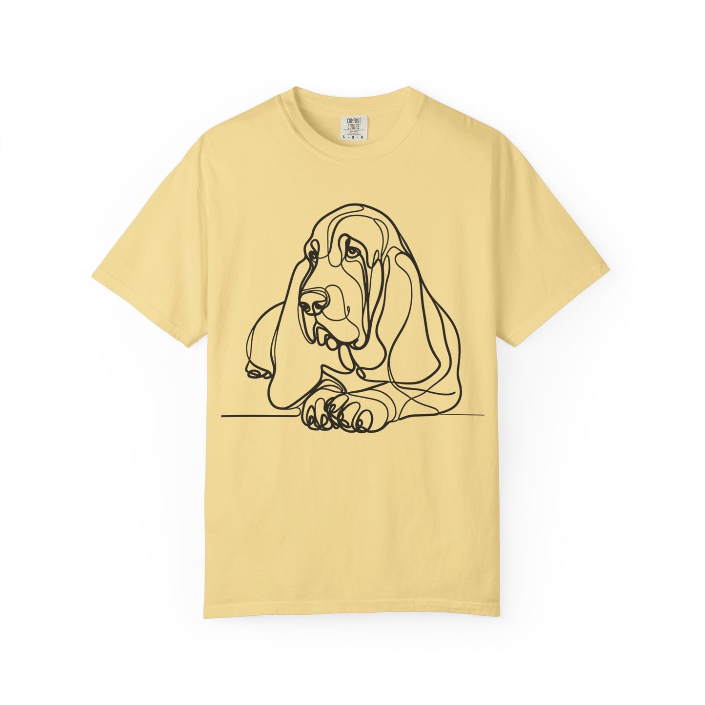 Basset Hound Line Art T-Shirt