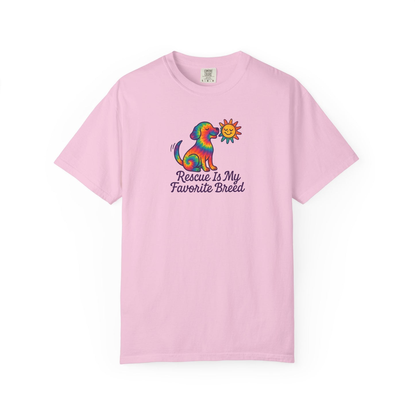Rescue Dog Lover T-shirt, Unisex Garment-Dyed T-shirt, Animal Rescue Tee, Pet Adoption Shirt, Cute Dog T-shirt, Gift for Dog Lovers