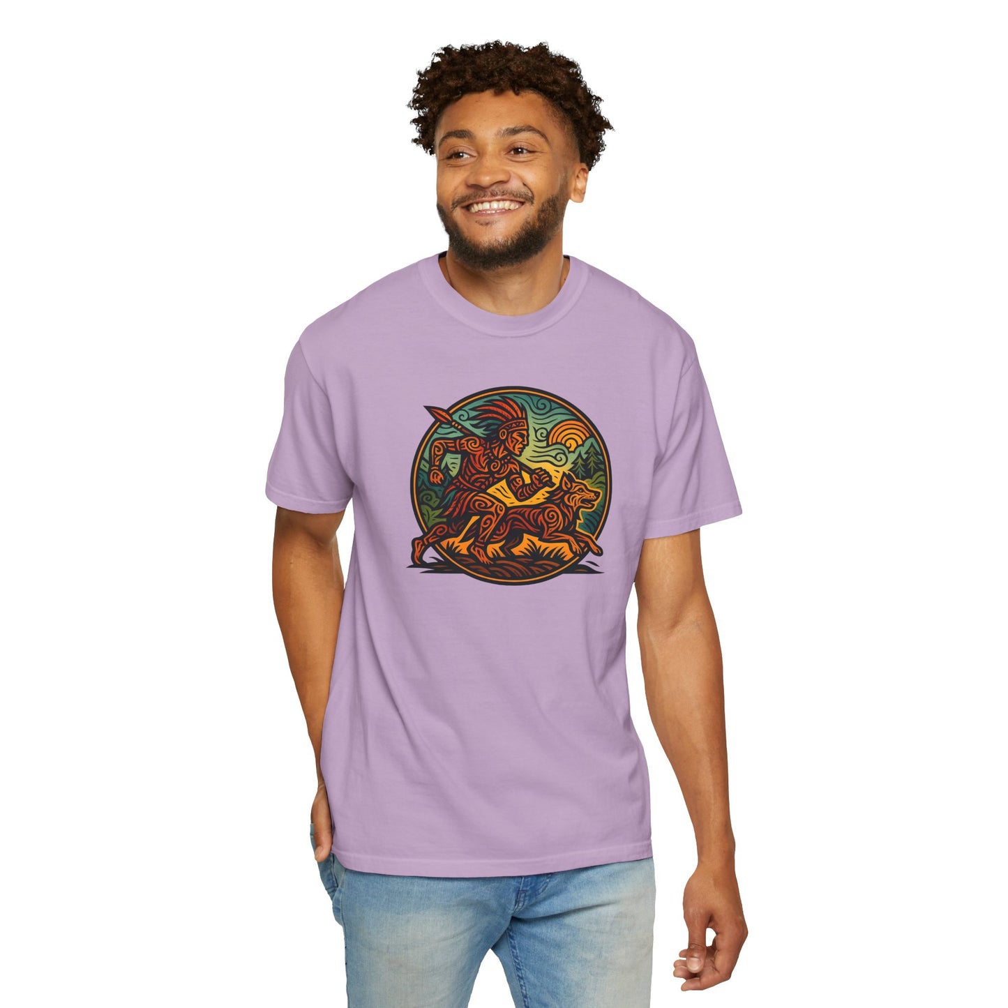 Vintage-Inspired Garment-Dyed T-Shirt, Artistic Tee for Nature Lovers, Perfect Gift for Birthdays, Casual Outings, Eco-Friendly Fashion