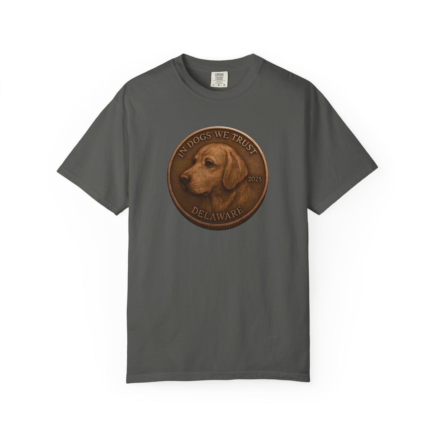 Delaware State Coin T-Shirt Collection - Proud Dog Breed Illustrations