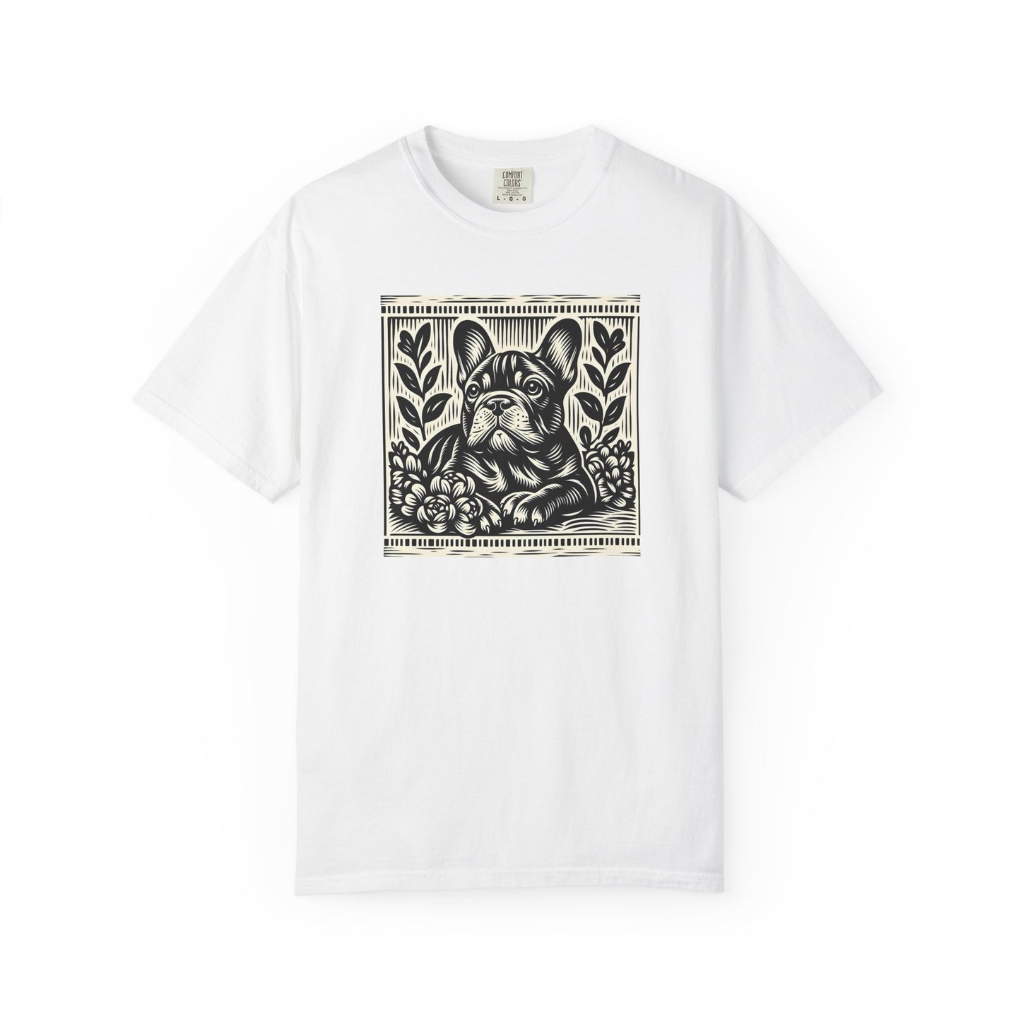 French Bulldog Vintage Graphic T-Shirt - Unisex Garment-Dyed Tee