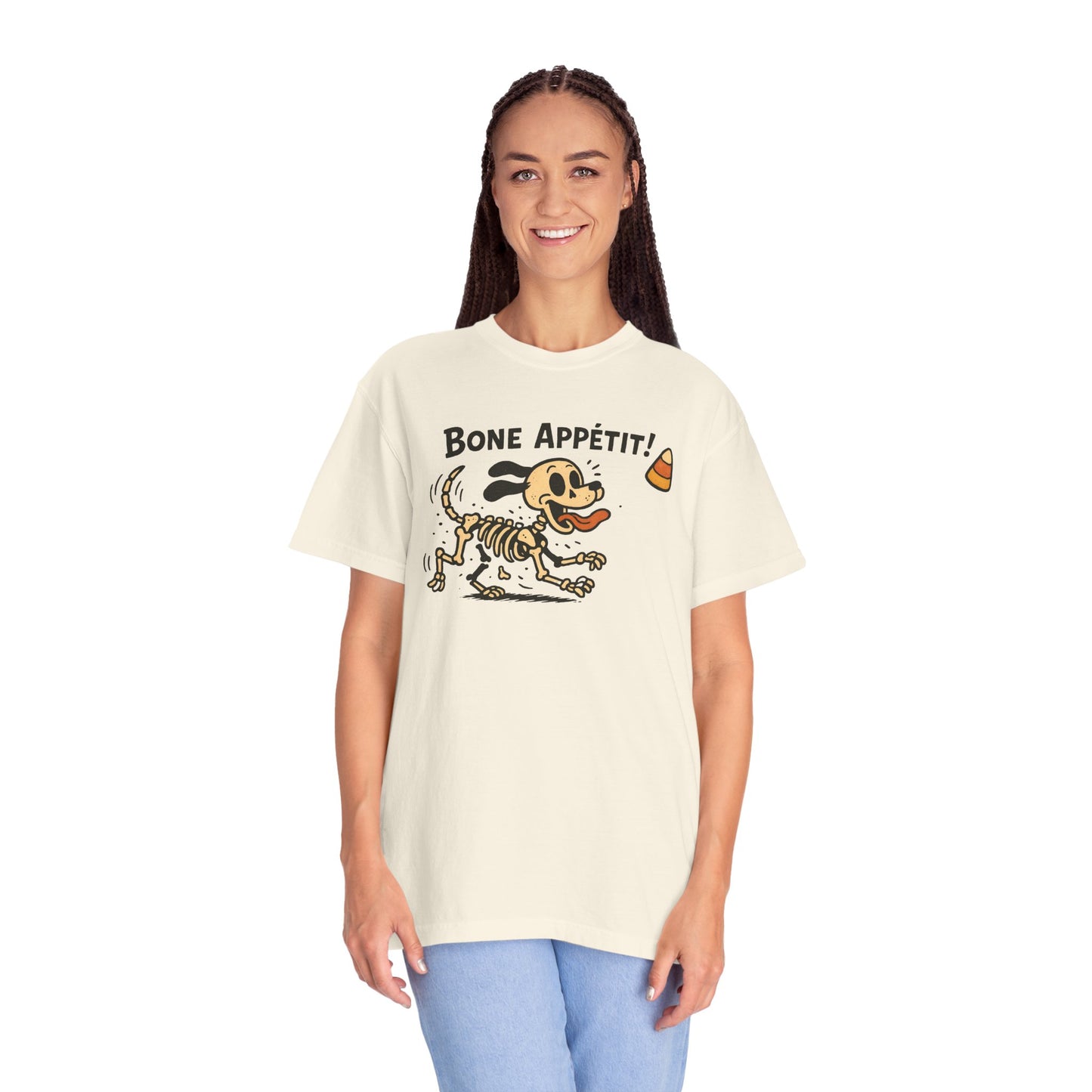 Funny Dog Skeleton T-shirt, Halloween Humor Shirt, Gift for Pet Lovers, Casual Tee, Unisex Vintage Style