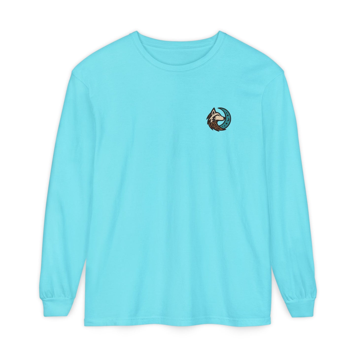 Mystical Indian Princess and a Wolf Long sleeve Tee