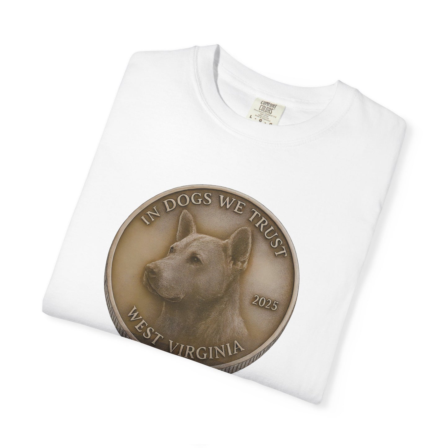 West Virginia State Coin T-Shirt Collection - Proud Dog Breed Illustrations