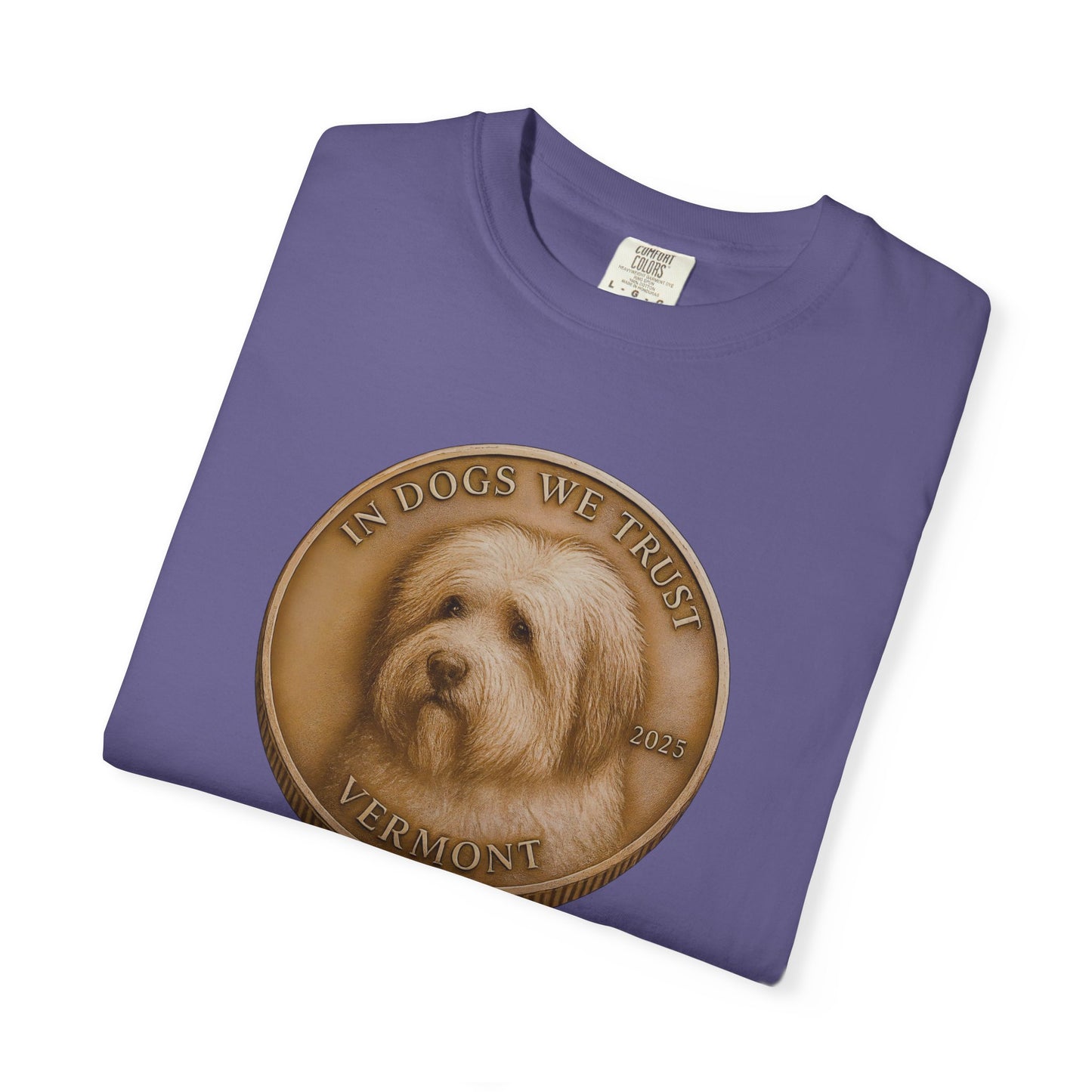 Vermont State Coin T-Shirt Collection - Proud Dog Breed Illustrations